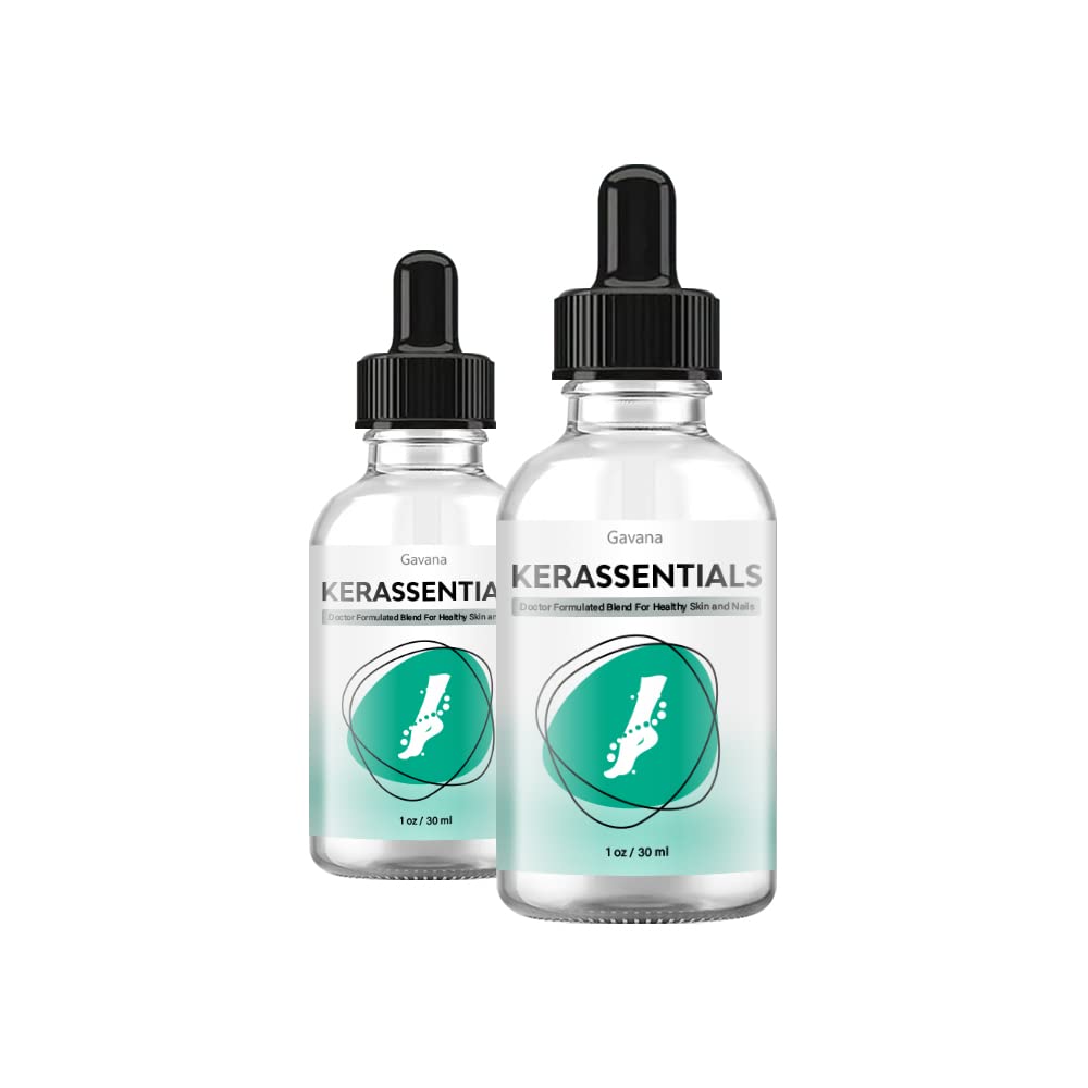 Kerassentials Toenail Fungus Treatment Oil - 2 Pack | Fast-Acting Antifungal Nail Solution for Toenail & Foot Fungus | Perfect for Athletes, Swimmers & Active Lifestyles