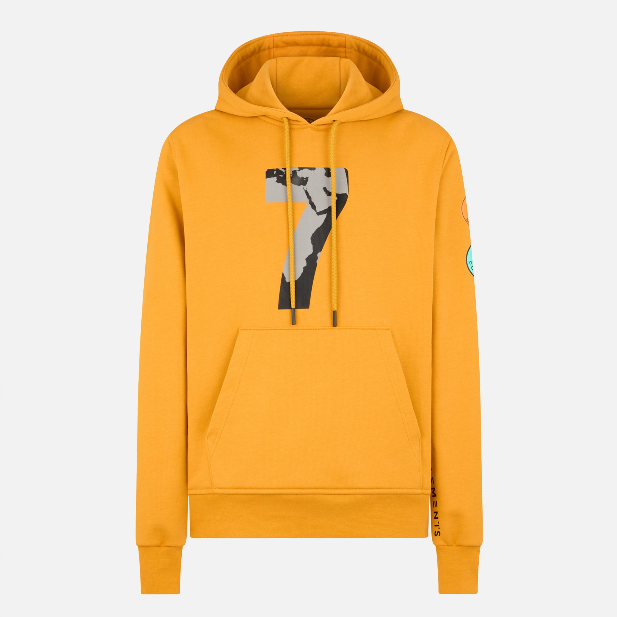COMPOUND X SAVE THE DUCK 7 Hoodie - Yellow & Black Color Block | Waterproof Winter Jacket for Outdoor Activities & Urban Fashion