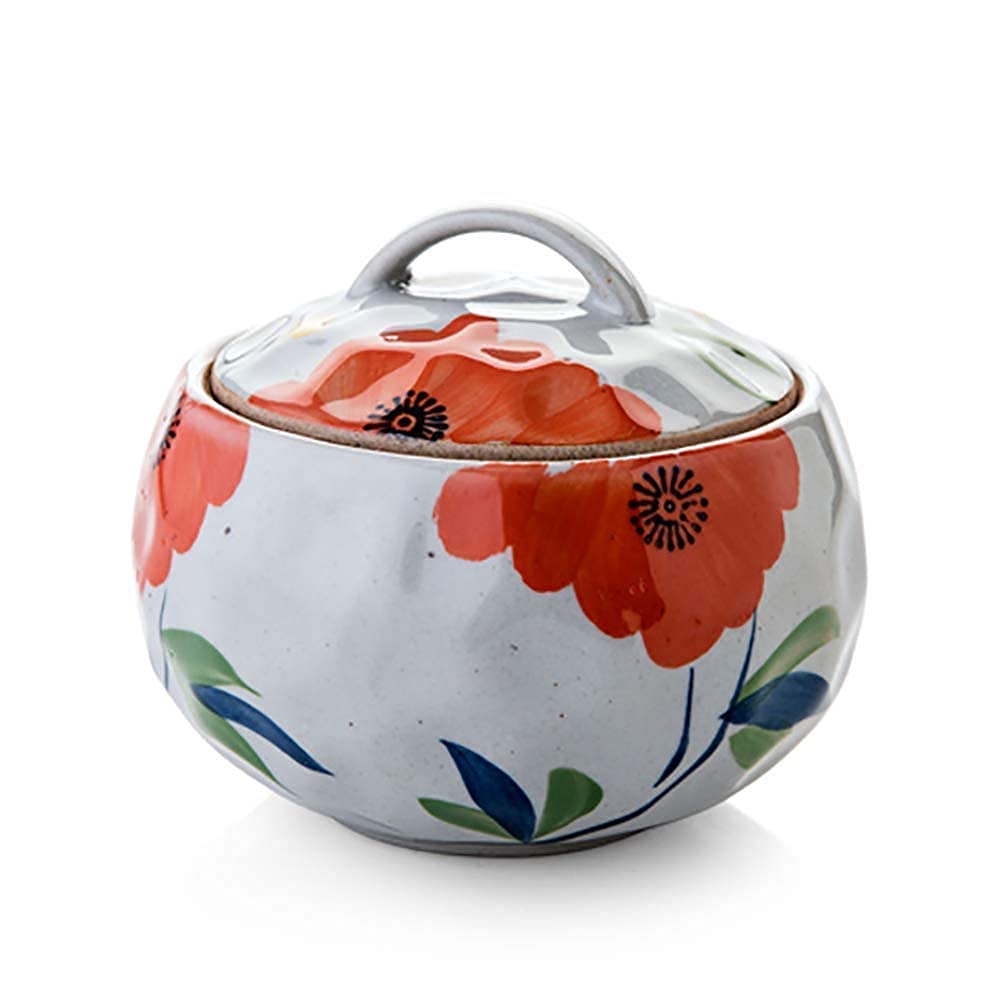 Ceramic Casserole Dish with Lid - 9.5x11.5cm Mini Stew Pot, Soup Pot & Egg Milk Frying Pan | High-Temperature Safe Cookware for Healthy Cooking | Perfect for Kitchen, Baking, Stews & Family Meals