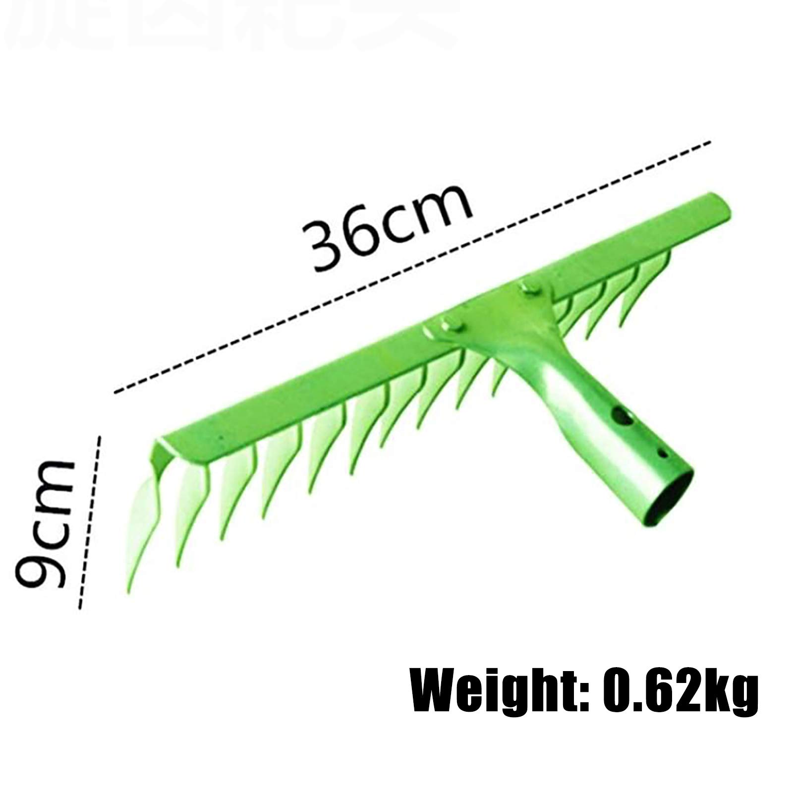 Heavy Duty Replacement Rake Head for Lawn Care - Durable Garden Rake Tool for Leaves, Moss & Patio Cleaning - High Quality Steel Construction - Perfect for Yard Maintenance, Fall Cleanup & Landscaping