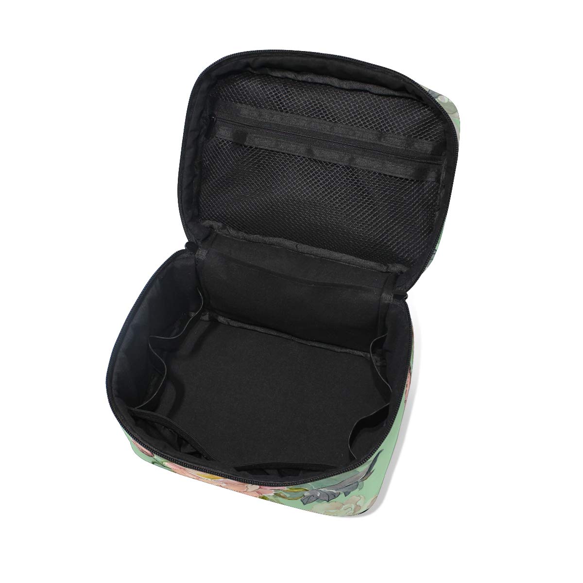 Floral Makeup Travel Bag - Large Cosmetic Organizer for Women | Portable Storage Case for Toiletries, Brushes & Skincare | Perfect for Vacations, Gym & Daily Use