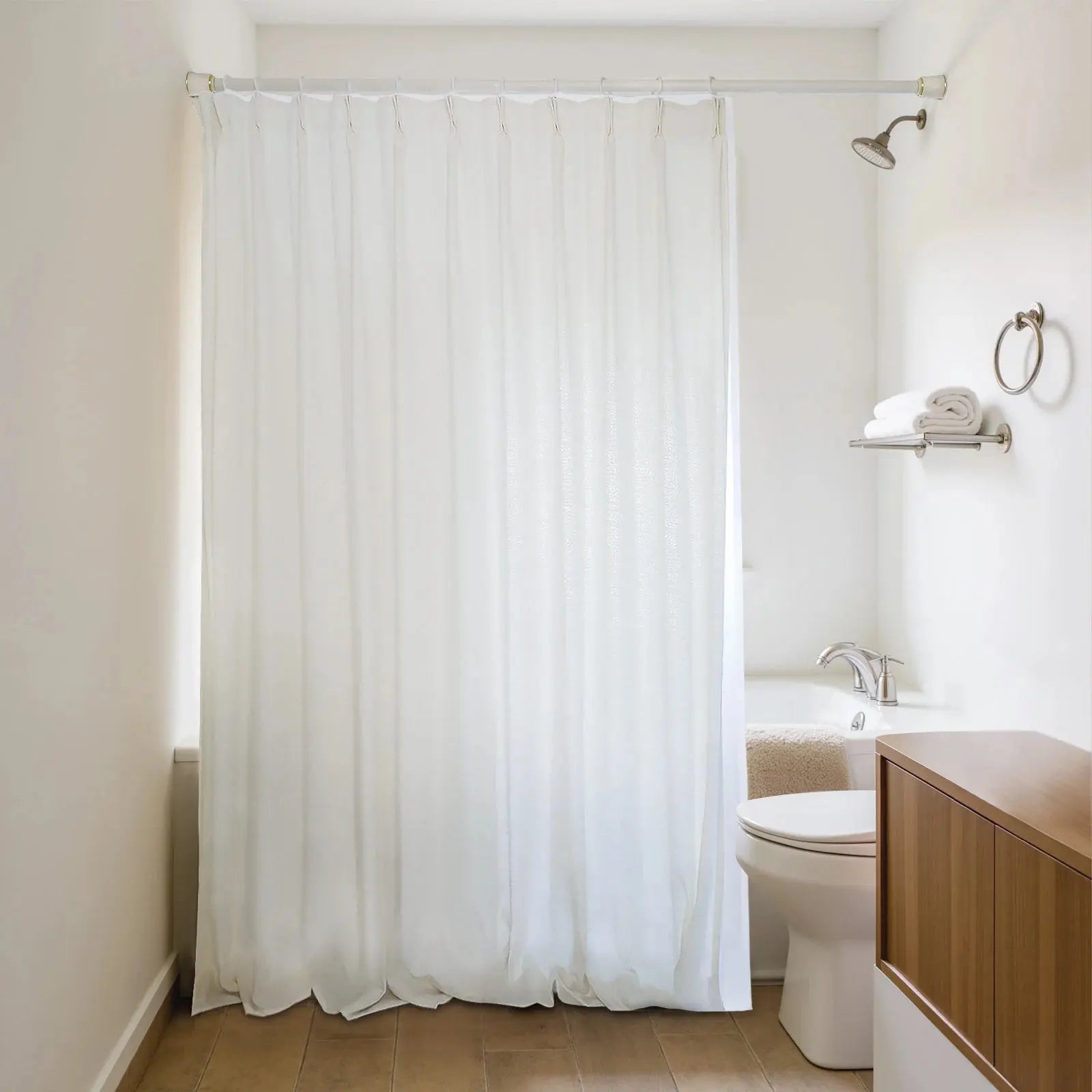 Luxury Waterproof Custom Shower Curtains - Personalized Bathroom Decor for Home & Hotel Use