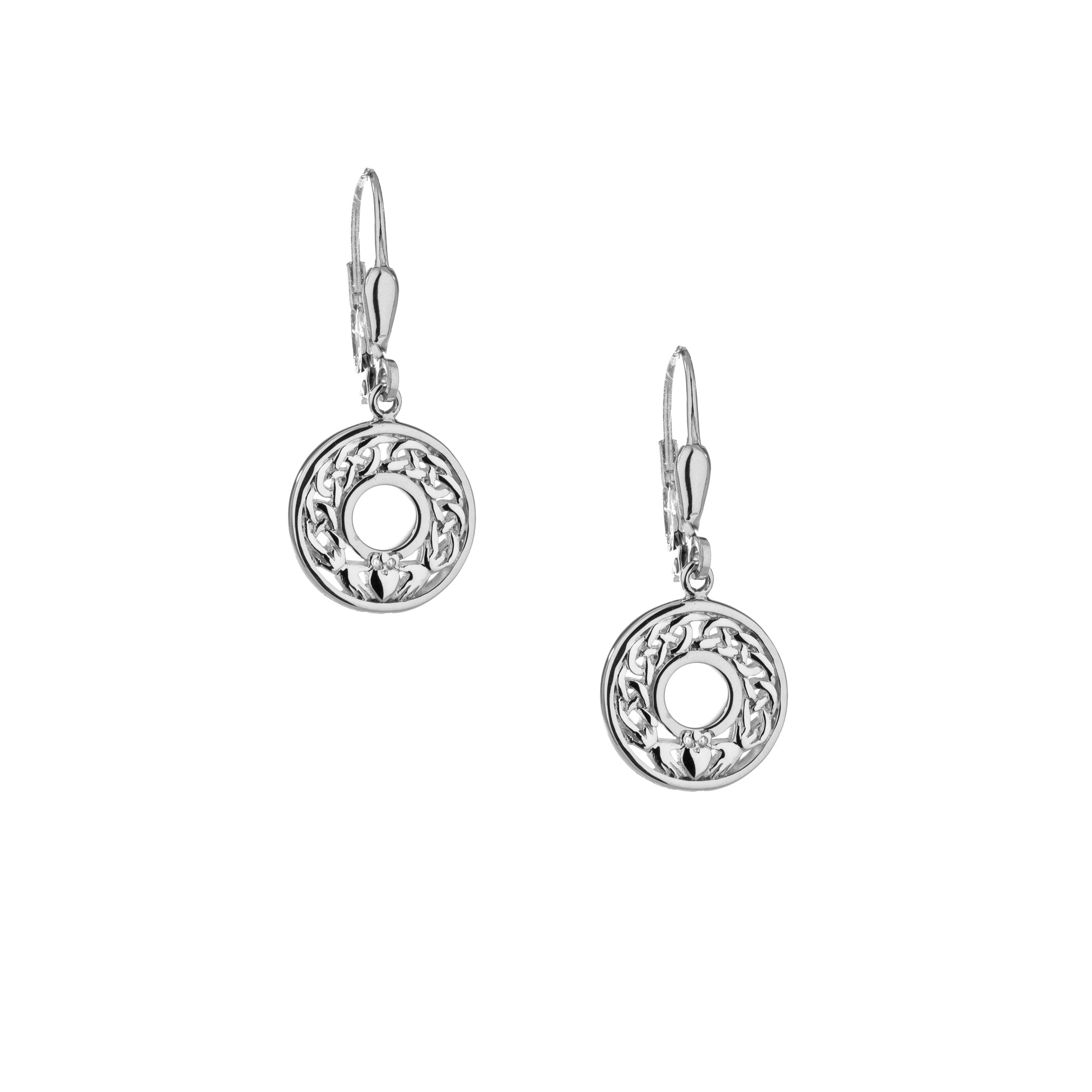 Claddagh Earrings for Women - Sterling Silver Irish Friendship Love Loyalty Jewelry - Perfect for Weddings, Anniversaries & Gifts