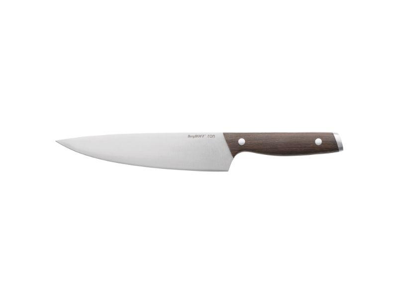 BergHOFF Ron Acapu 8-Inch Chef's Knife - High Carbon Stainless Steel Kitchen Knife for Professional Chefs & Home Cooking - Perfect for Chopping, Slicing & Dicing Vegetables, Meat & Herbs