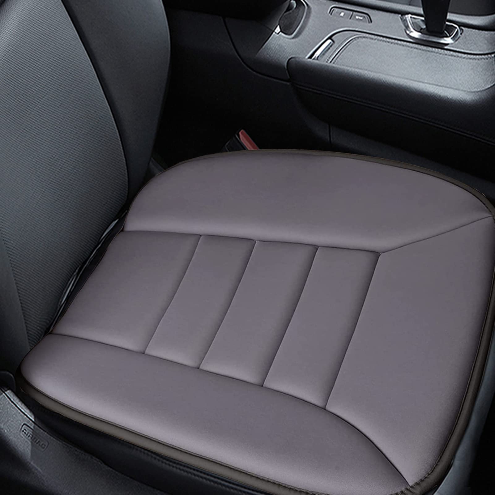 Big Ant Memory Foam Car Seat Cushion - Orthopedic Pain Relief & Comfort Support for Office, Home & Car Use - Gray Seat Protector Pad (Perfect for Long Drives, Desk Work & Back Pain Relief)