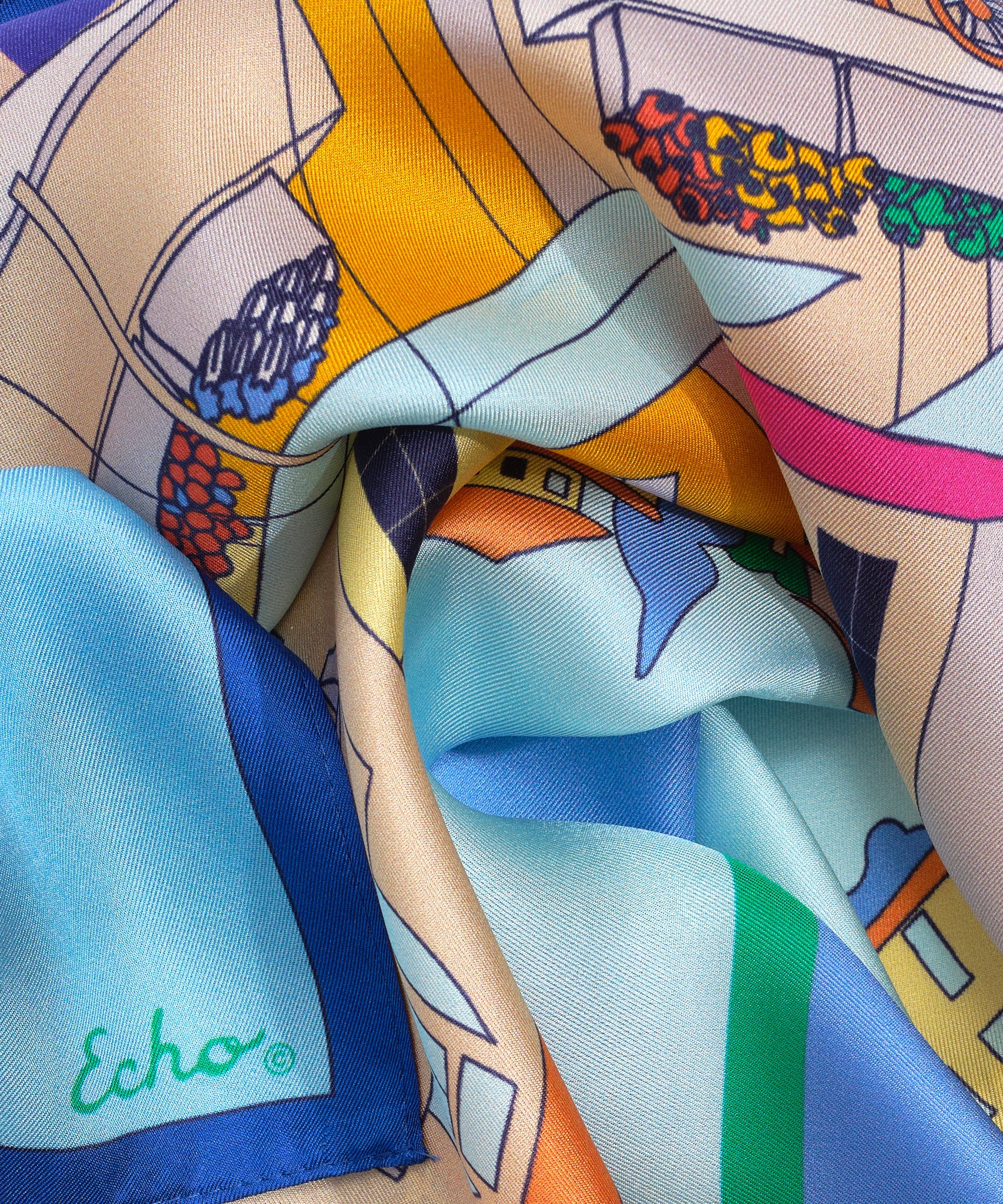 Porto Silk Bandana - Soft & Breathable Scarf for Women & Men - Fashionable Hair Accessory & Neck Wrap for Outdoor, Travel, and Everyday Style