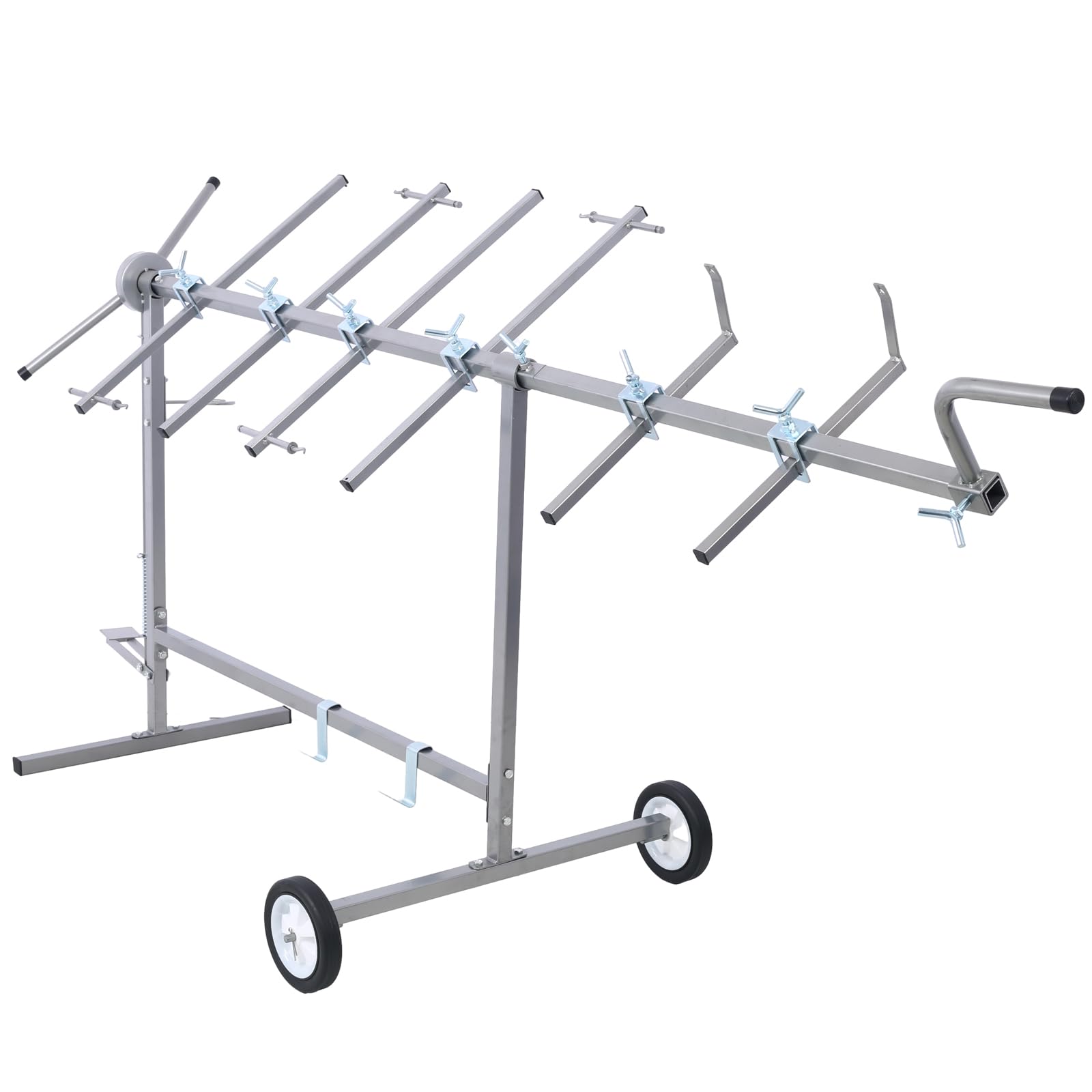 360° Rotating Heavy Duty Automotive Paint Stand - Car Body Panel Rack for Doors, Bumpers, Fenders & Hoods | Professional Auto Painting & Repair Workspace Organizer