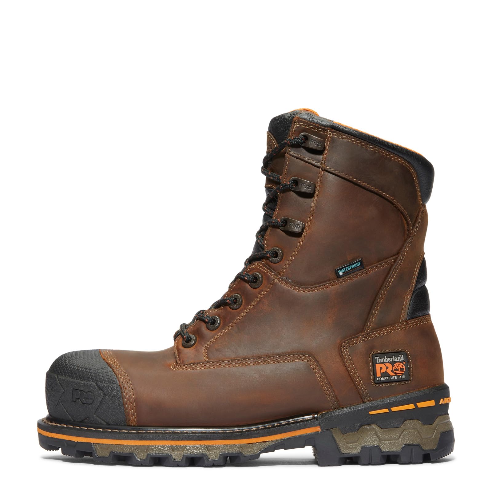 Timberland PRO Men's Boondock Composite Toe Waterproof Work Boots - Durable Industrial Safety Shoes for Construction, Warehouse & Outdoor Work