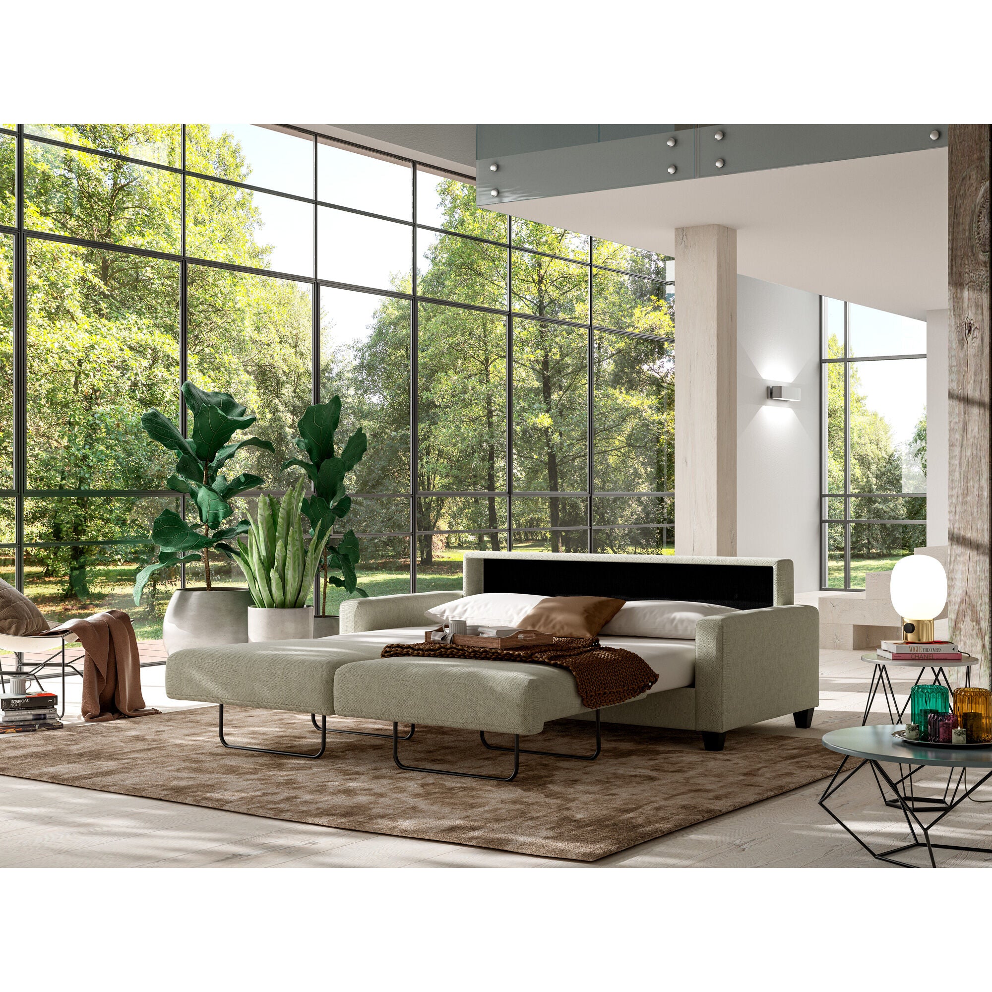 Nico Sleeper Sofa - Convertible Sofa Bed for Small Spaces, Comfortable and Space-Saving - Perfect for Guest Rooms, Apartments, and Home Offices