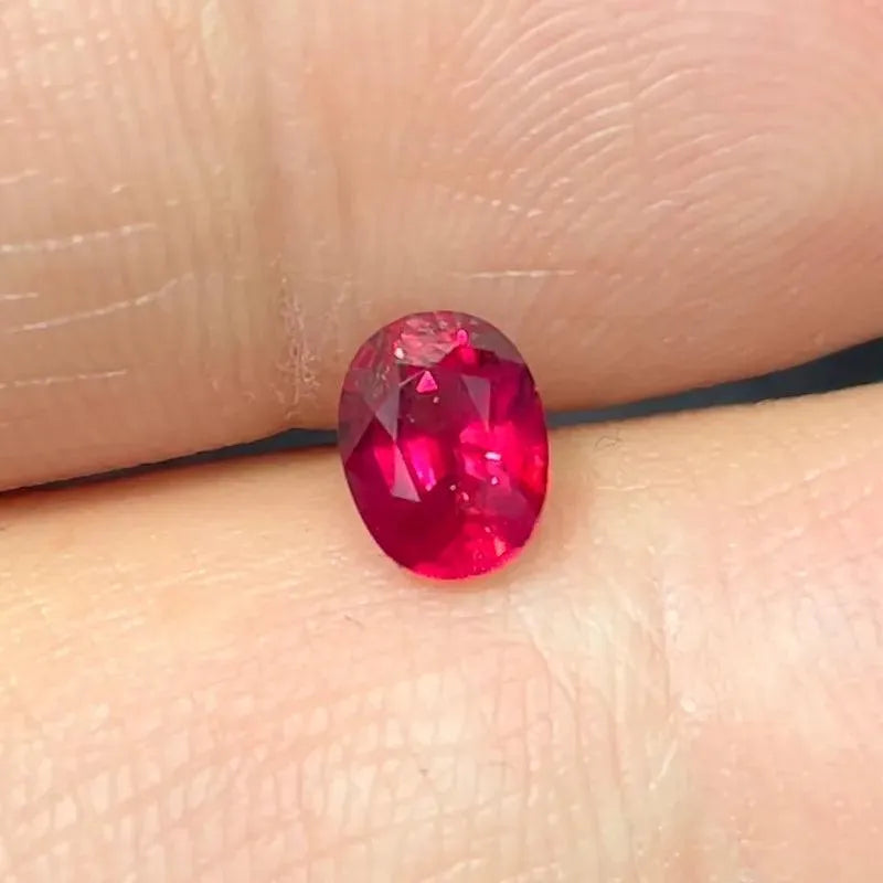 Natural 1.02ct Pigeon Blood Red Ruby Gemstone - Certified High-End Custom Jewelry with International Lab Report - Perfect for Engagement Rings & Luxury Gifts