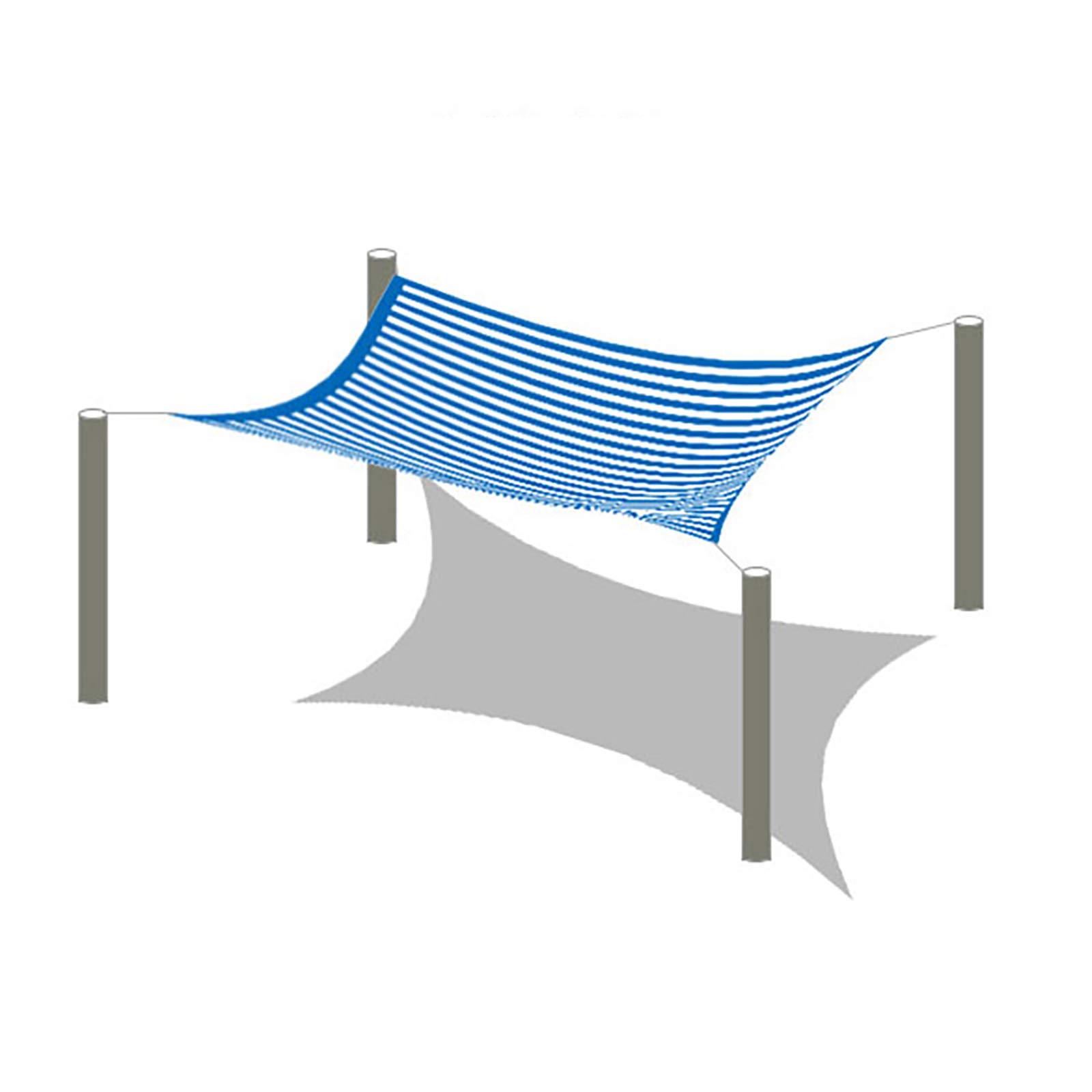 90% UV Block Shade Cloth - Sun Protection Mesh Tarp for Garden, Greenhouse, Patio & Lawn - Blue & White Customizable Cover (57m/16.4x22.97ft) - Easy to Install for Flowers, Plants & Outdoor Spaces
