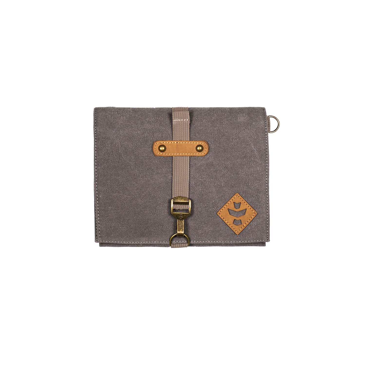 Premium Lockable Carrying Case All-in-One Kit with 2 Pockets, Removable Tray & Spice Grinder - Ash Gray | Perfect for Travel, Camping & Outdoor Cooking Accessories Storage