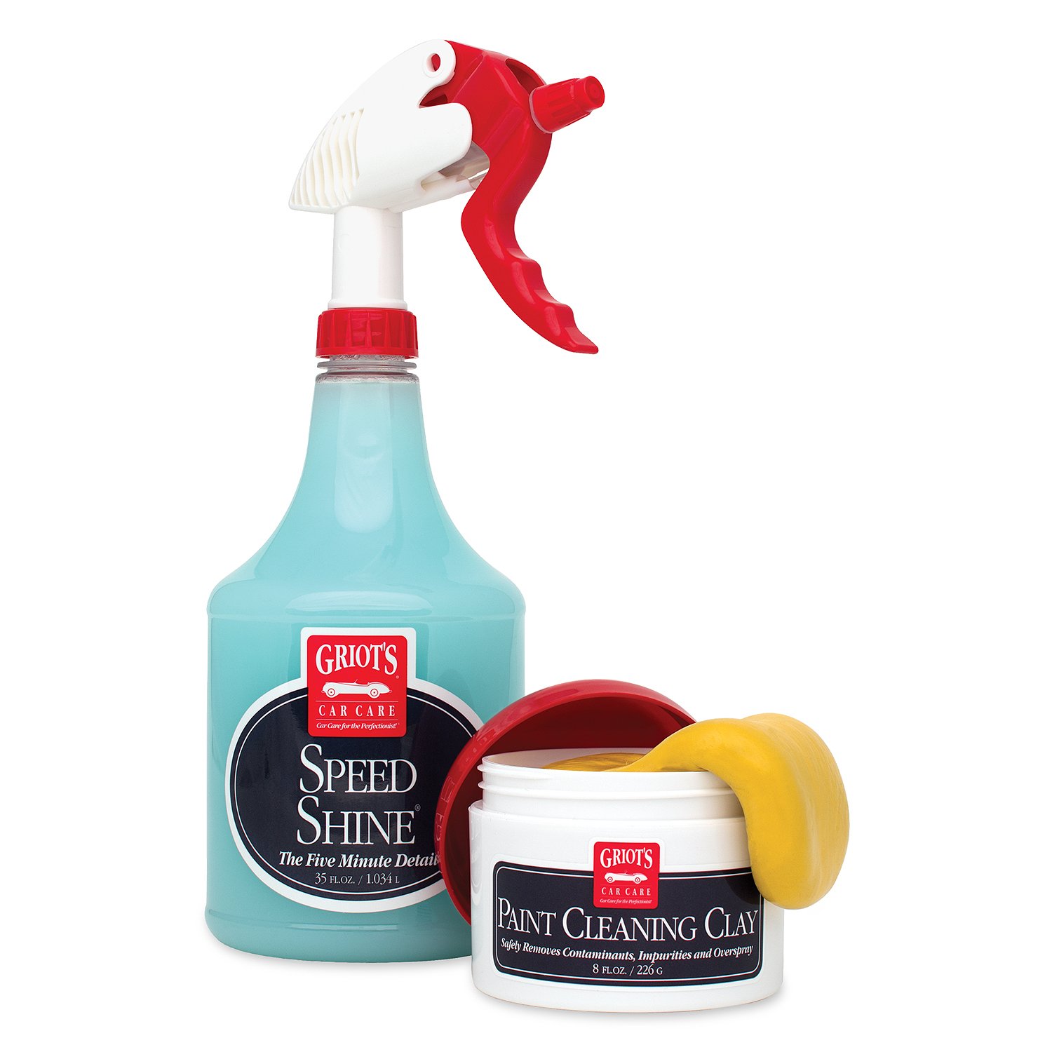 Griot's Garage 11145 Premium Car Paint Cleaning Clay Kit - Remove Contaminants & Restore Shine - Perfect for Auto Detailing, Paint Correction & Pre-Wax Prep