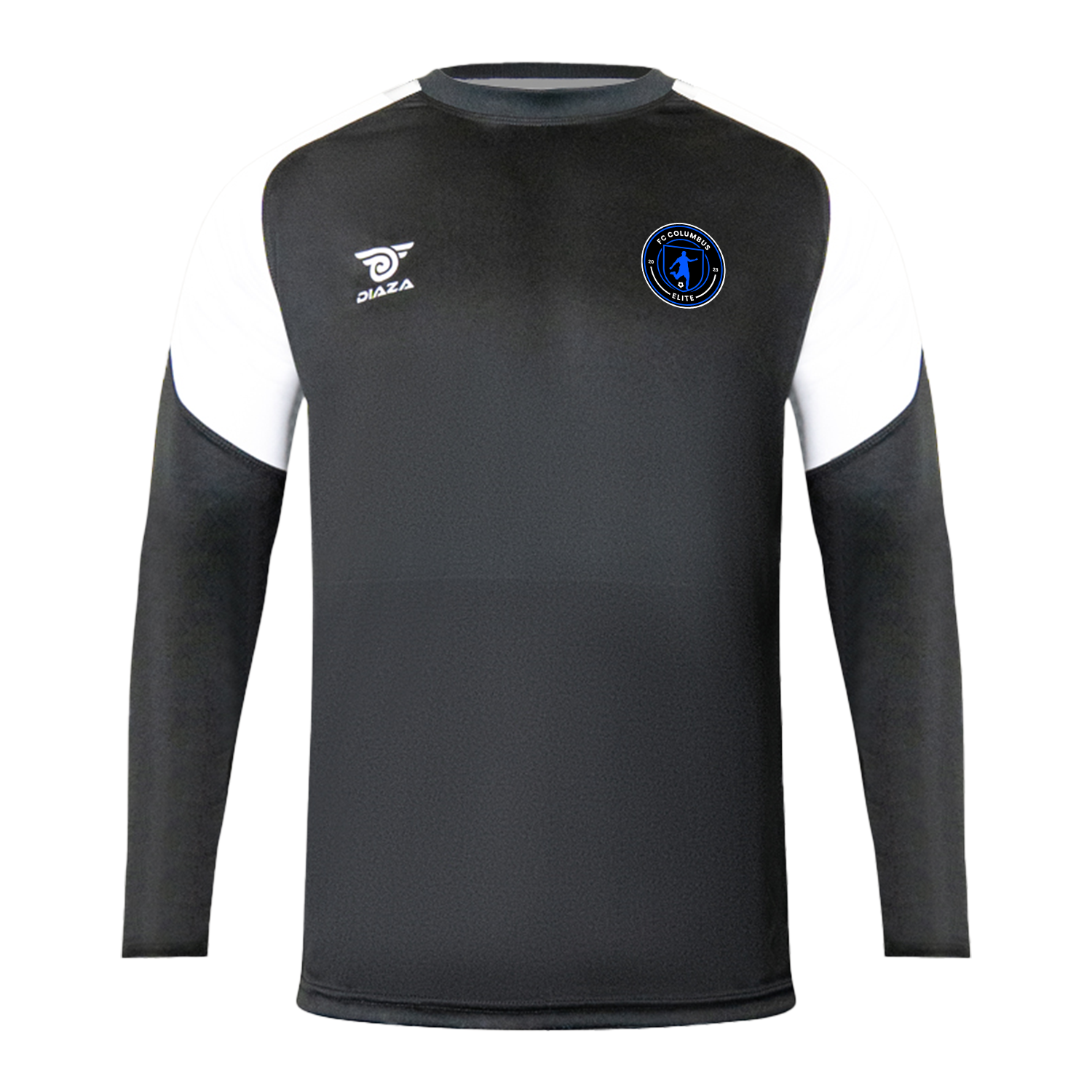 FC Columbus Men's Long Sleeve Training Shirt - Moisture Wicking Workout Top for Running, Gym & Outdoor Sports - Black Athletic Performance Shirt