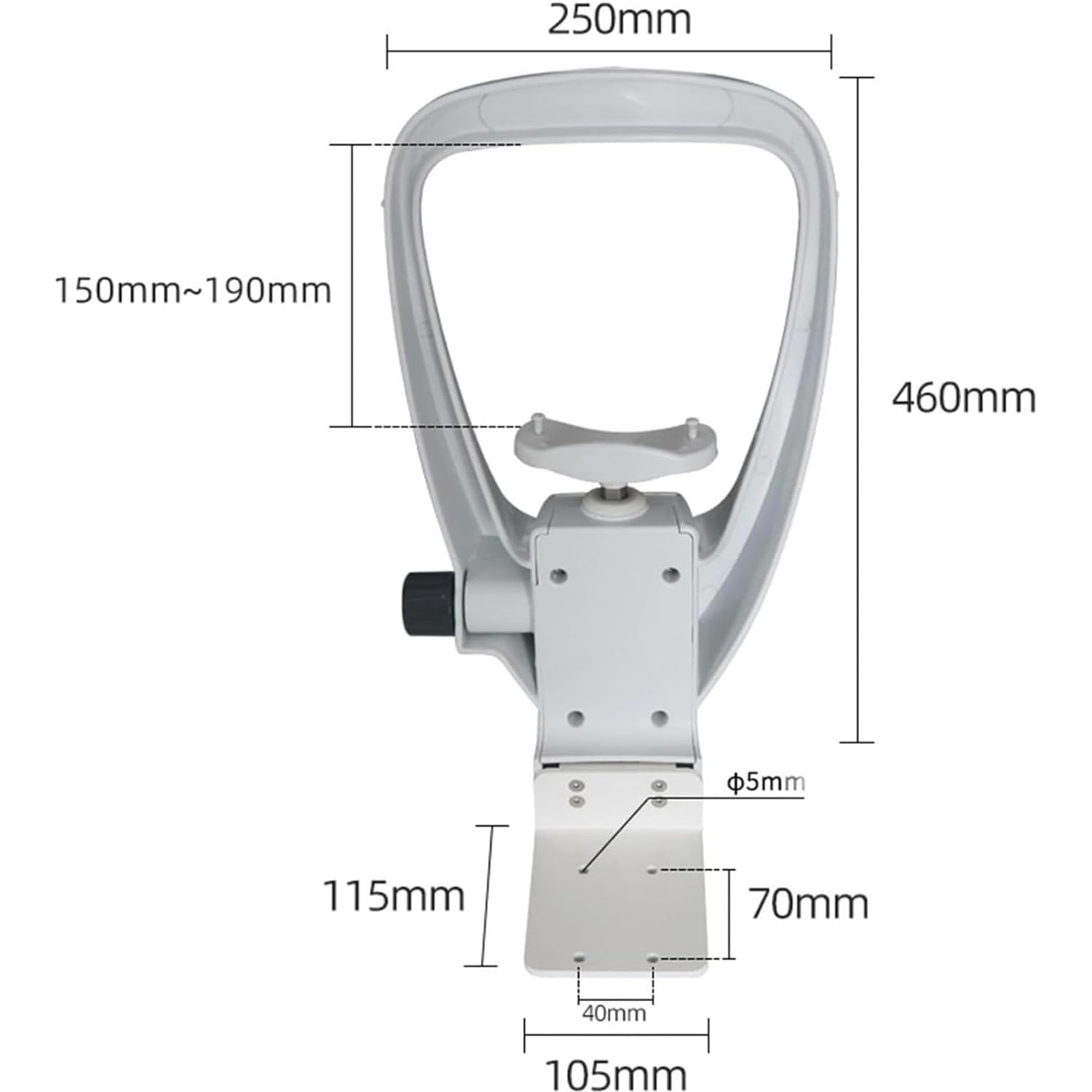 **Optometry Equipment Accessories - Adjustable Forehead Support Bracket for Vision Training & Eyeglasses - Perfect for Eye Exams, Optometry Clinics, and Vision Therapy Sessions**