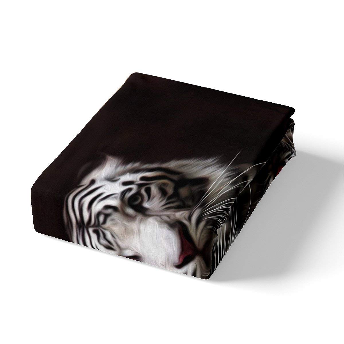 African Safari Animal Print Queen Size Bed Sheet Set - 4 Pcs Tribal Wildlife Bedding with Deep Pocket Fitted Sheet, Flat Sheet & 2 Geometric Pillow Cases | Jungle Theme Room Decor for Kids & Adults Bedroom