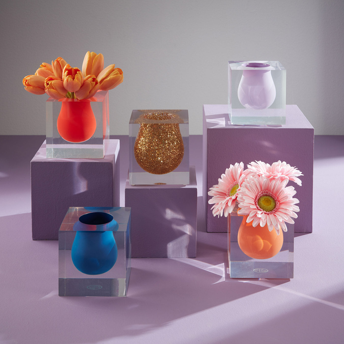 Bel Air Mini Scoop Vase - Small Ceramic Flower Vase for Home Decor, Wedding Centerpieces & Tabletop Arrangements