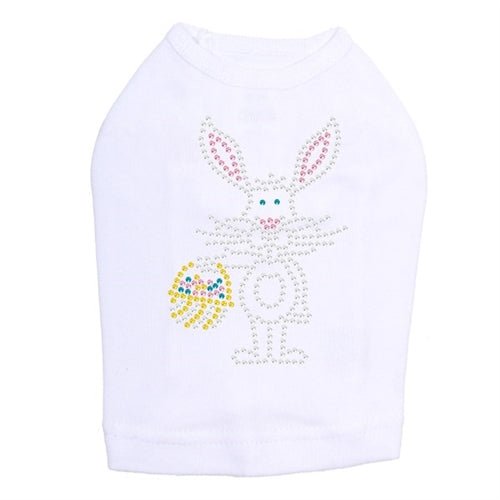 Easter Bunny with Basket Dog Tank Top - Soft Cotton Pet Shirt for Small & Medium Dogs - Cute Easter Outfit for Puppies - Perfect for Easter Photos & Holiday Celebrations