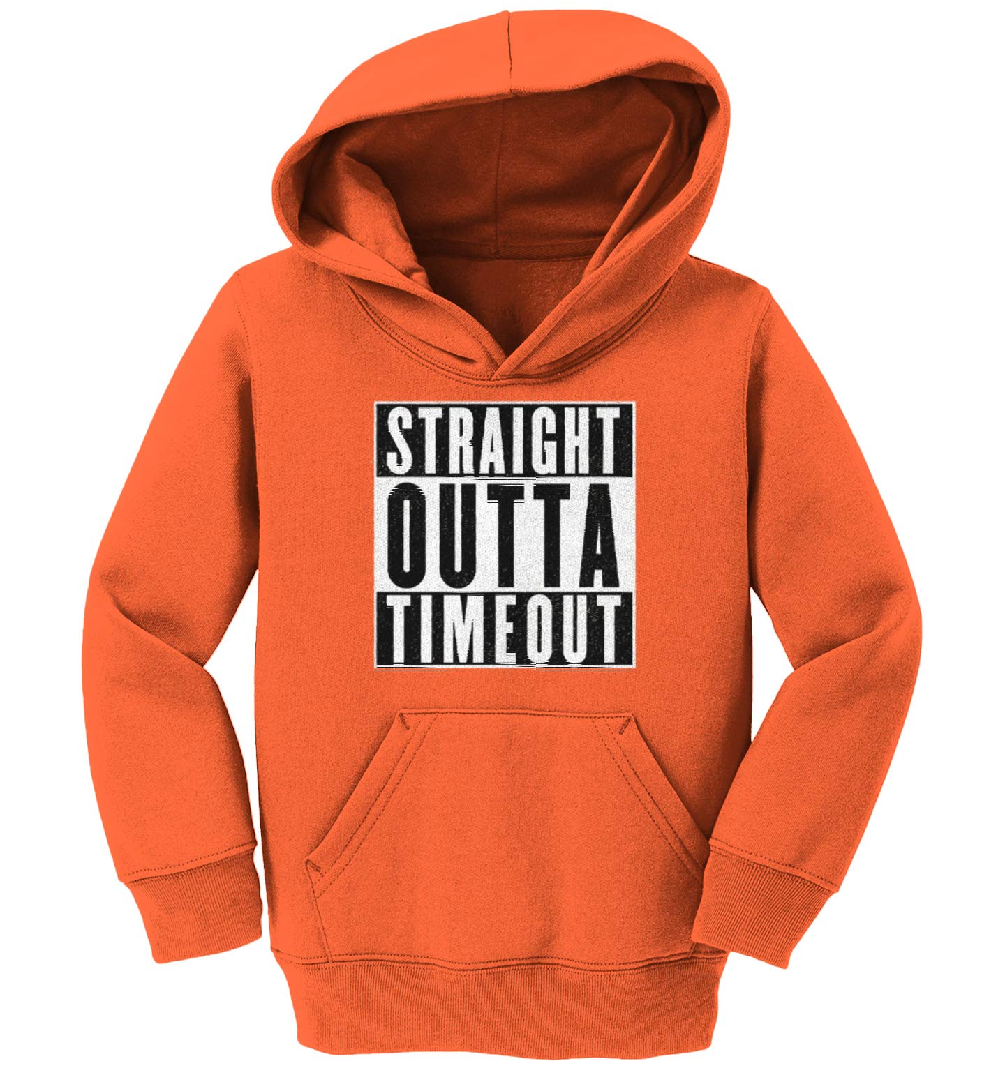 Haase Unlimited Straight Outta Timeout - Trouble Maker Toddler & Youth Fleece Hoodie | Cozy Pullover for Kids | Perfect for Playtime, School & Outdoor Activities