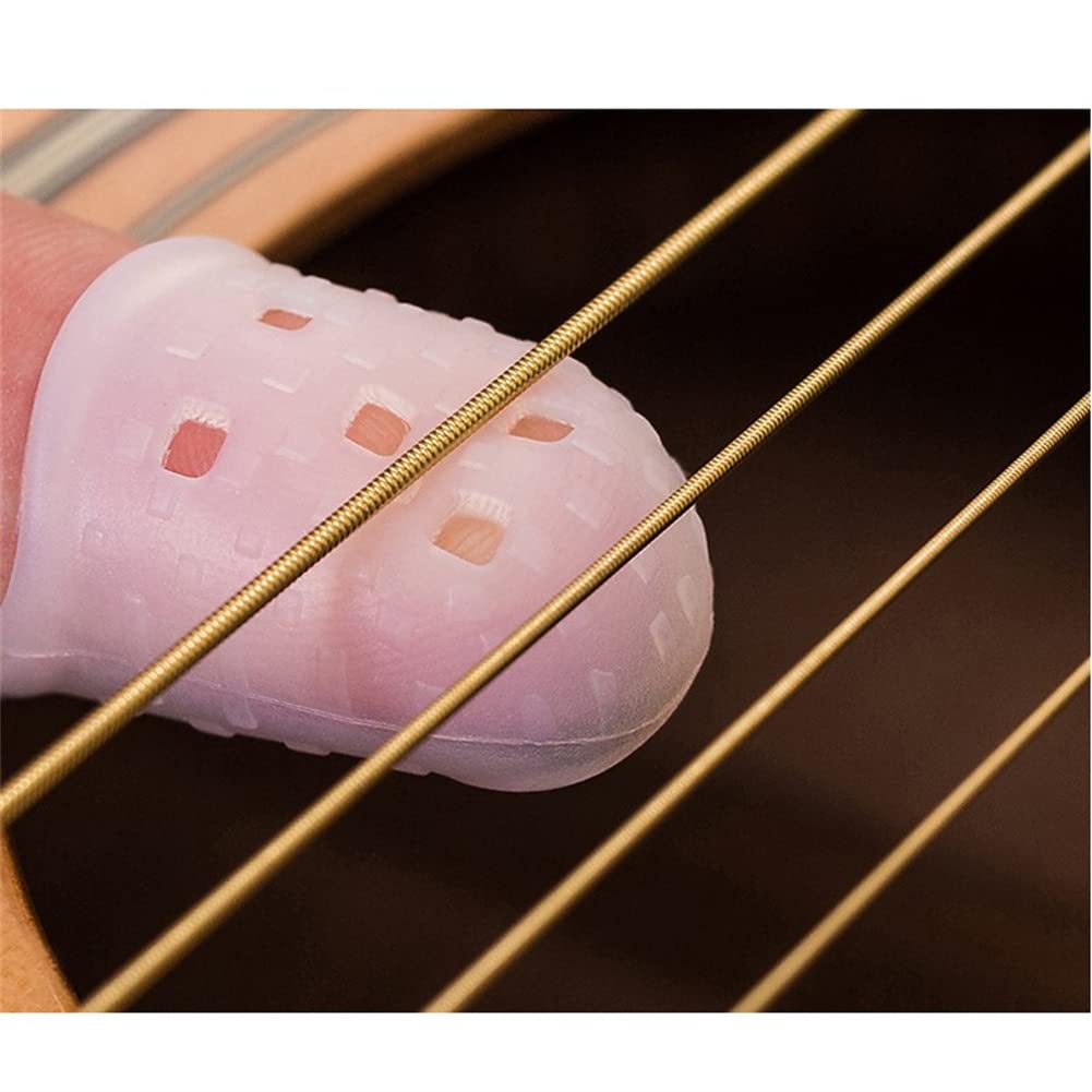 Gigicloud 5-Pack Silicone Guitar Finger Protectors - Anti-Slip Finger Covers for Ukulele, Electric & Acoustic Guitars - Finger Guard Gloves for Pain-Free Practice & Extended Play Sessions