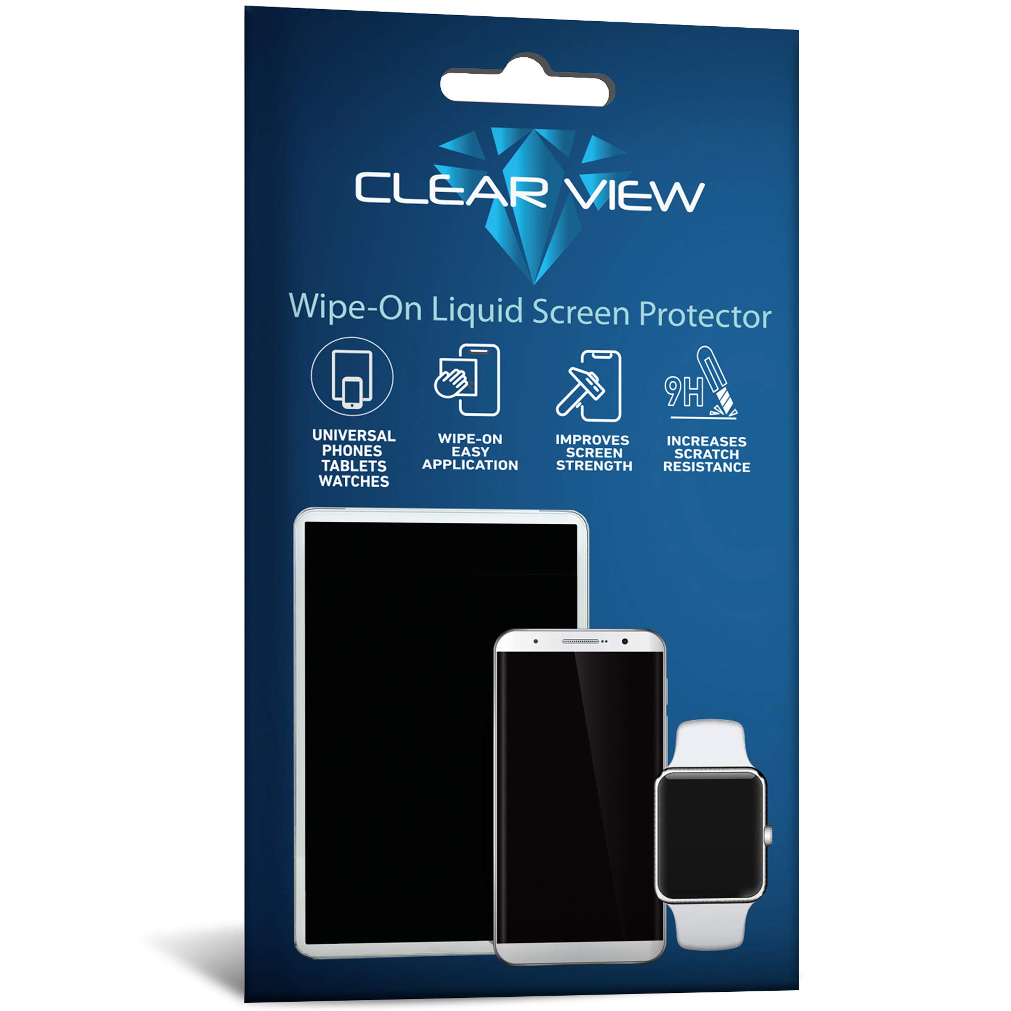 ClearView Liquid Glass Screen Protector for Smartphones, Tablets & Watches - 6 Devices Protection for Daily Use