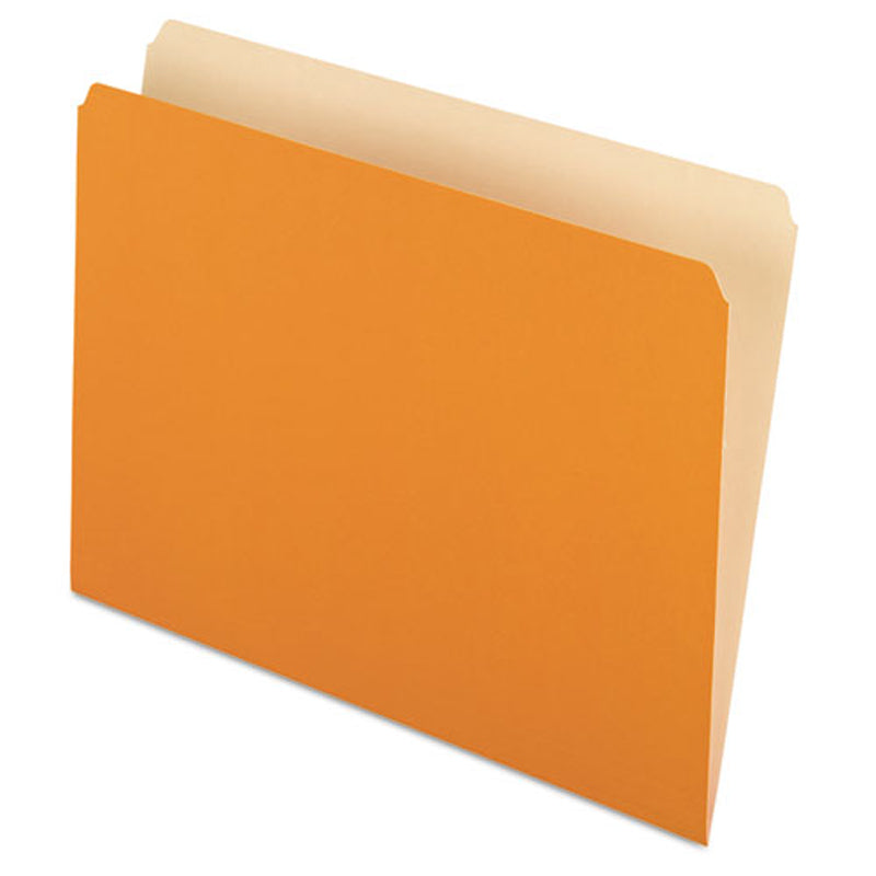 Two-Tone Reversible File Folders - 100-Pack for Office, School & Home Organization | Durable & Color-Coded Document Storage