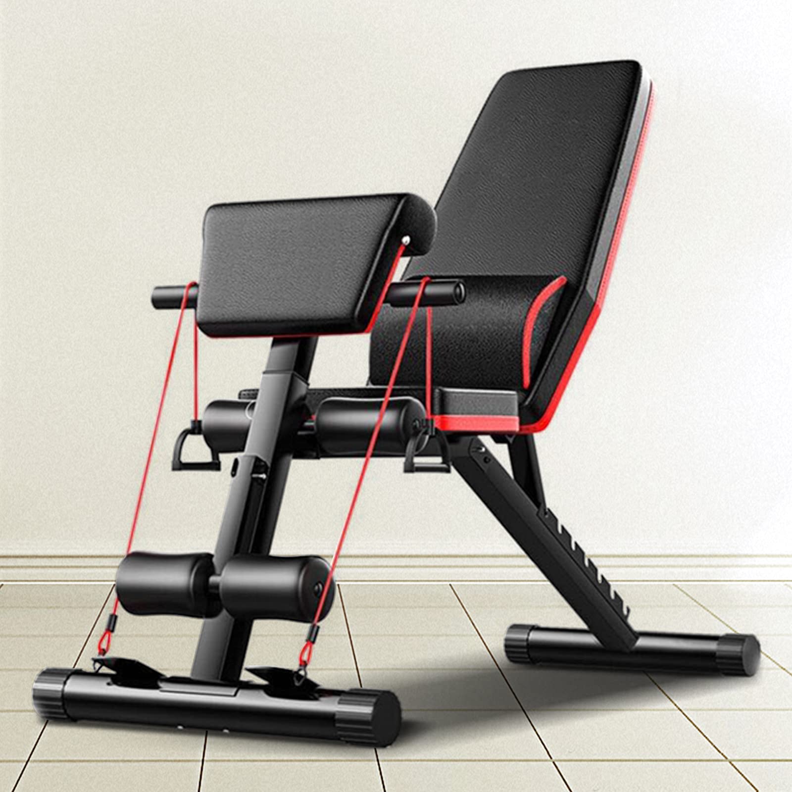 Adjustable Weight Bench for Home Gym - Foldable Workout Bench Press for Full Body Training, Sit Up Bench for Abs & Strength Exercises - Perfect for Strength Training, Cardio & Home Fitness Workouts