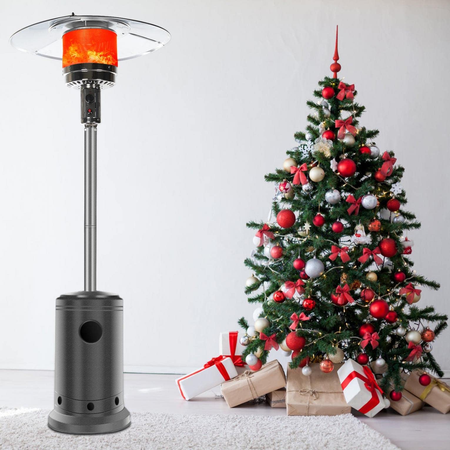 Sanamity 46,000 BTU Indoor/Outdoor Propane Heater - Portable Gas Heater for Patio, Garage & Tabletop Use | Perfect for Outdoor Dining, Workshop Heating & Winter Gatherings
