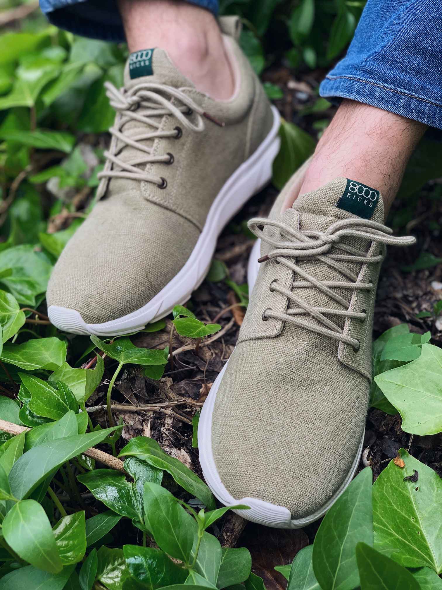Explorer V2 Vegan Hemp Sneakers for Men - Eco-Friendly Light Green Casual Shoes | Perfect for Running, Gym Workouts & Everyday Wear