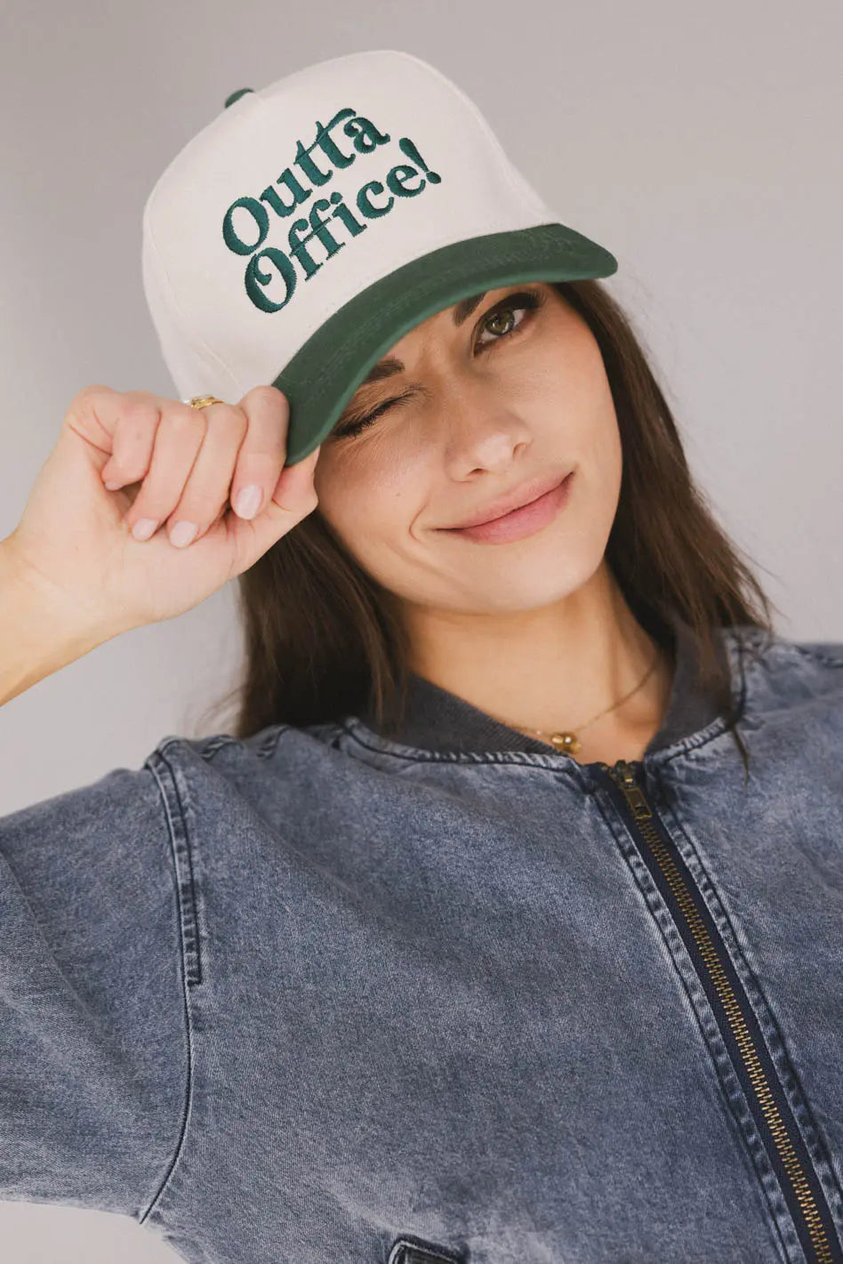Outta Office Baseball Cap - Adjustable Dad Hat for Men & Women - Casual Sun Protection for Outdoor Activities, Travel, and Sports