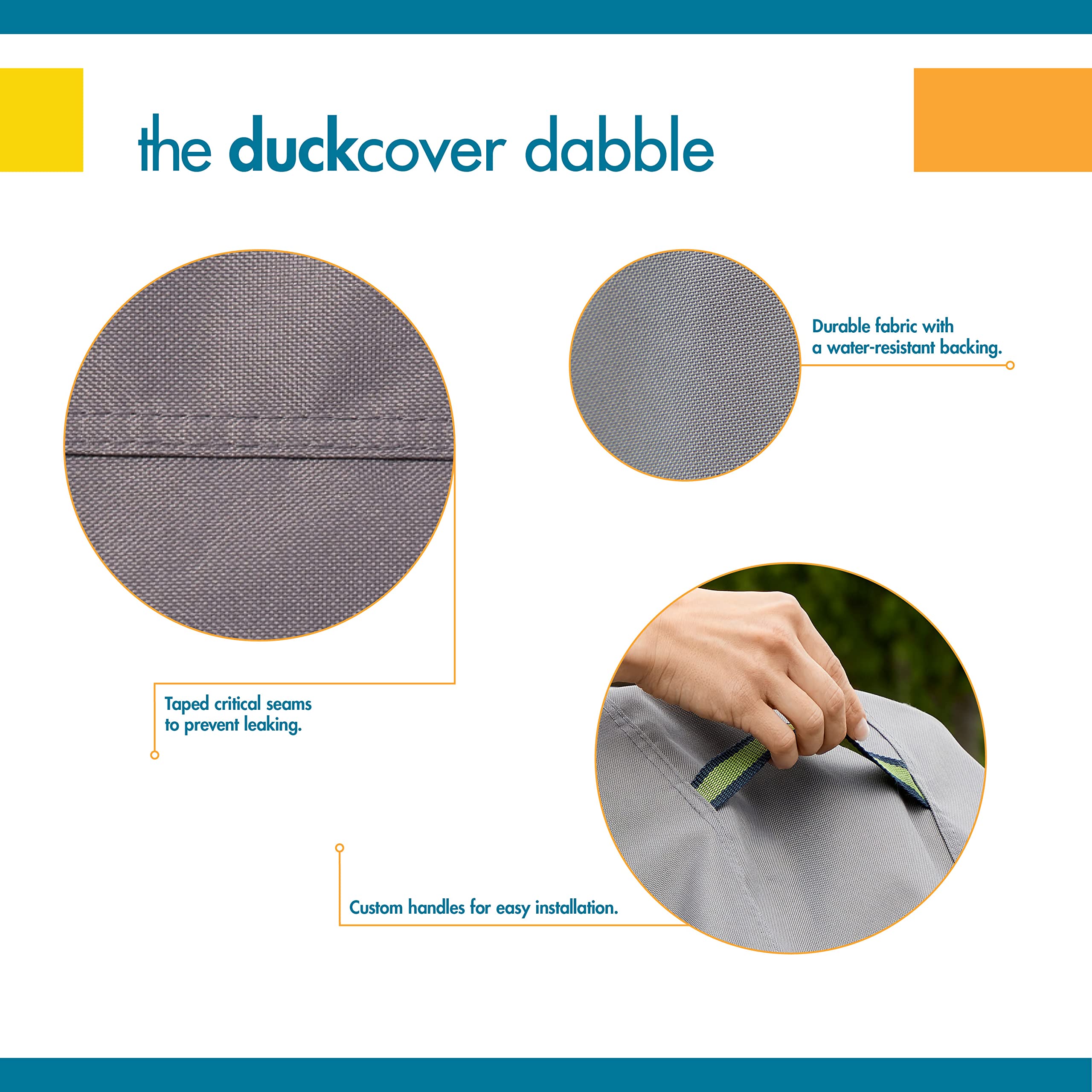 Duck Covers Soteria Waterproof 74 Inch Patio Chaise Lounge Chair Cover - Heavy Duty Outdoor Furniture Protection for All Weather - Perfect for Poolside, Deck, Garden & Backyard Use