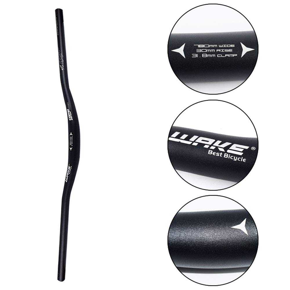 **Wake 31.8mm Mountain Bike Handlebar - 720mm/780mm Aluminum Alloy MTB Riser Bar for Downhill, Trail & Enduro Racing - Extra Long Bicycle Handlebars for Enhanced Control & Stability**