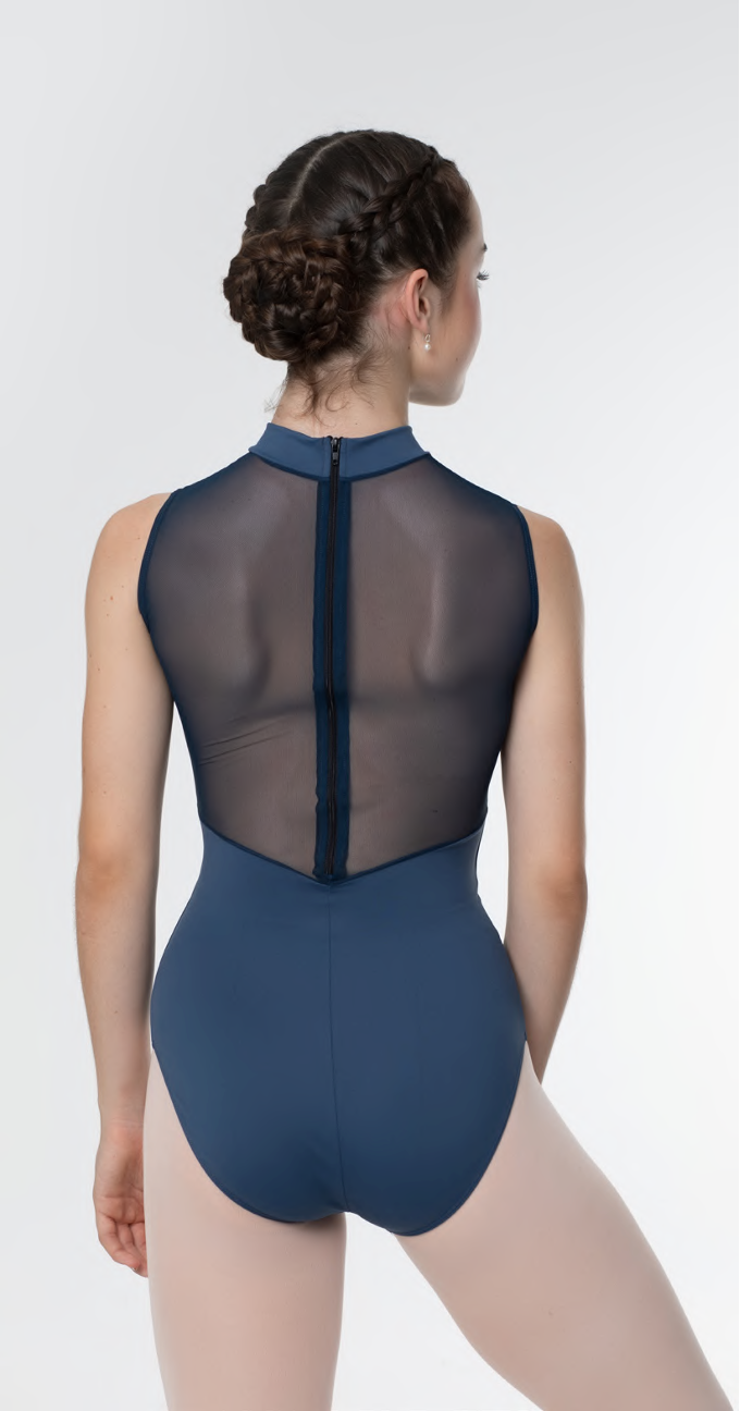 31602 High Neck Leotard for Ballet, Dance & Gymnastics - Women's Stretch Performance Leotard for Yoga, Workouts & Dance Classes