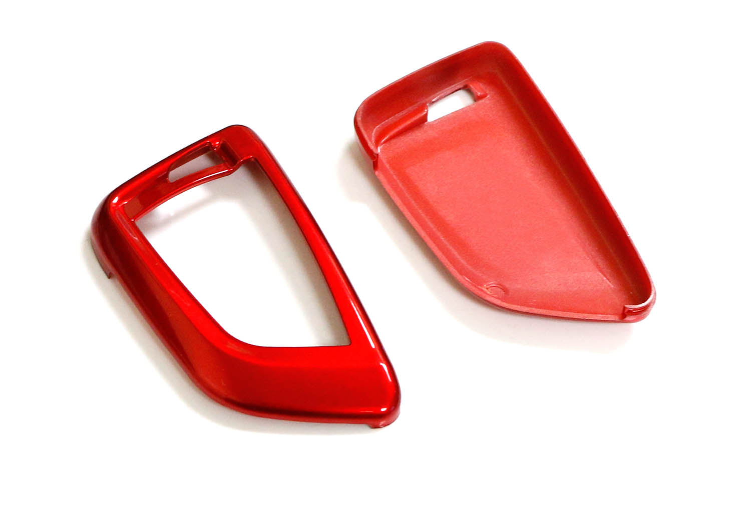 Premium Glossy Red Smart Key Fob Shell Cover Replacement for BMW X1 X4 X5 X6 5 7 Series - Exact Fit Protection & Style Upgrade for Your Car Keys