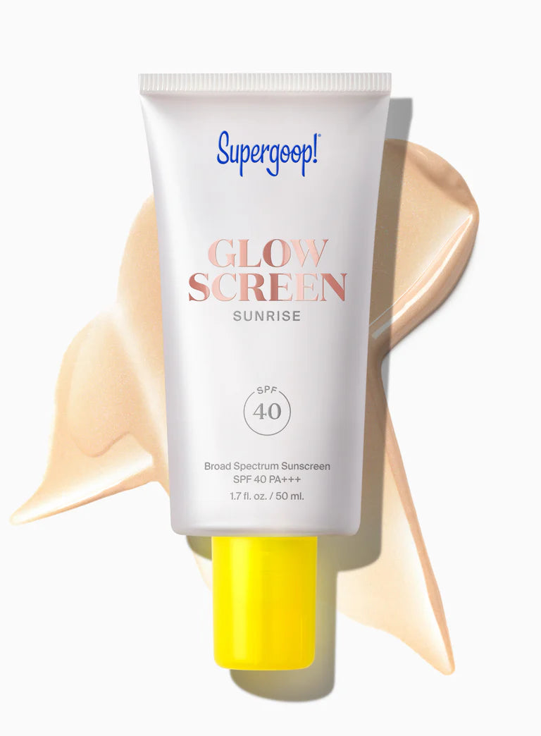 Supergoop! Glowscreen SPF 40 Hydrating Face Primer with Hyaluronic Acid & Vitamin B5 - Illuminating Sunscreen for a Radiant Makeup Base | Perfect for Daily Wear Under Foundation or Alone