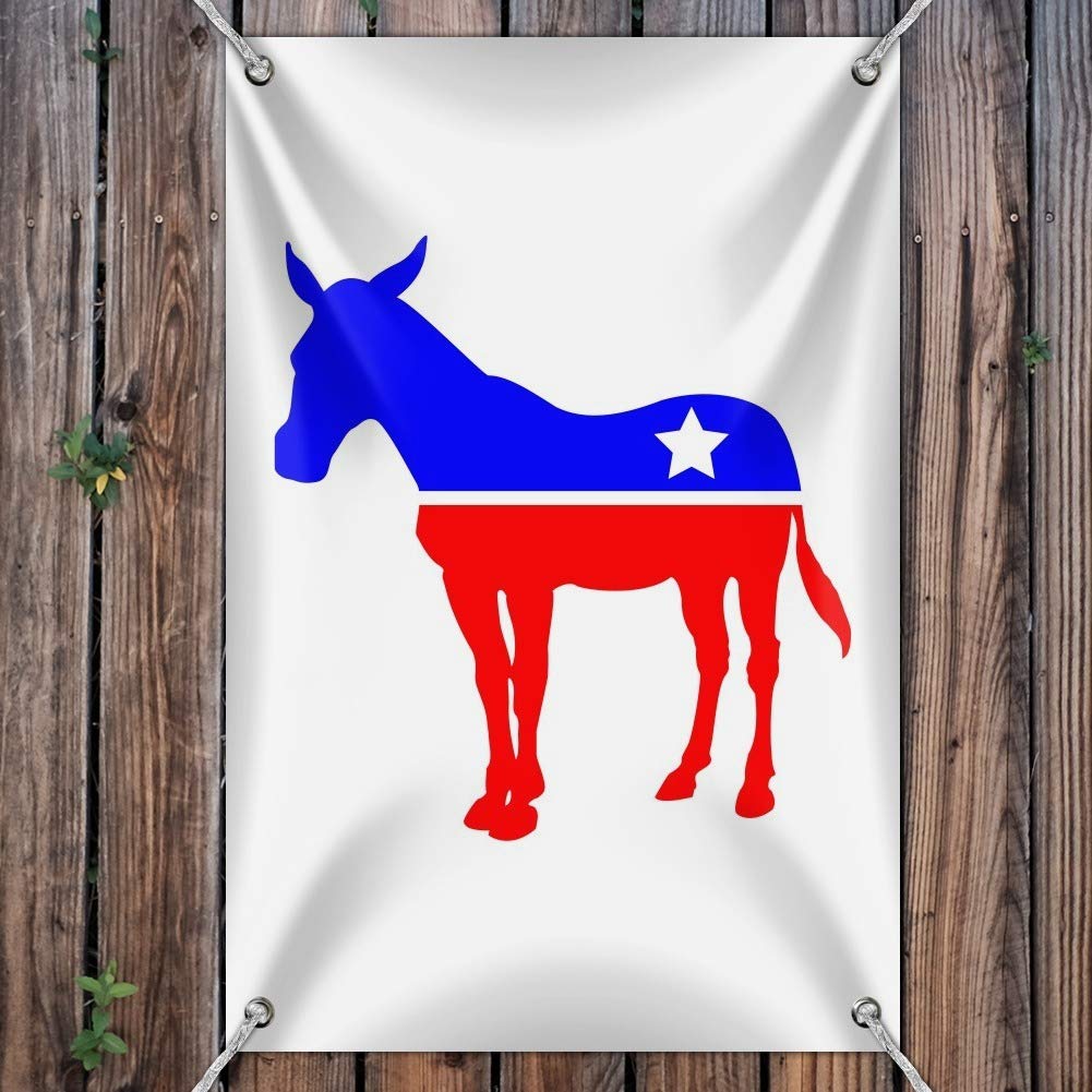 Democrat Donkey Liberal America Political Party Sign - Home & Office Decor for Political Enthusiasts - Perfect for Elections, Campaigns & Political Events