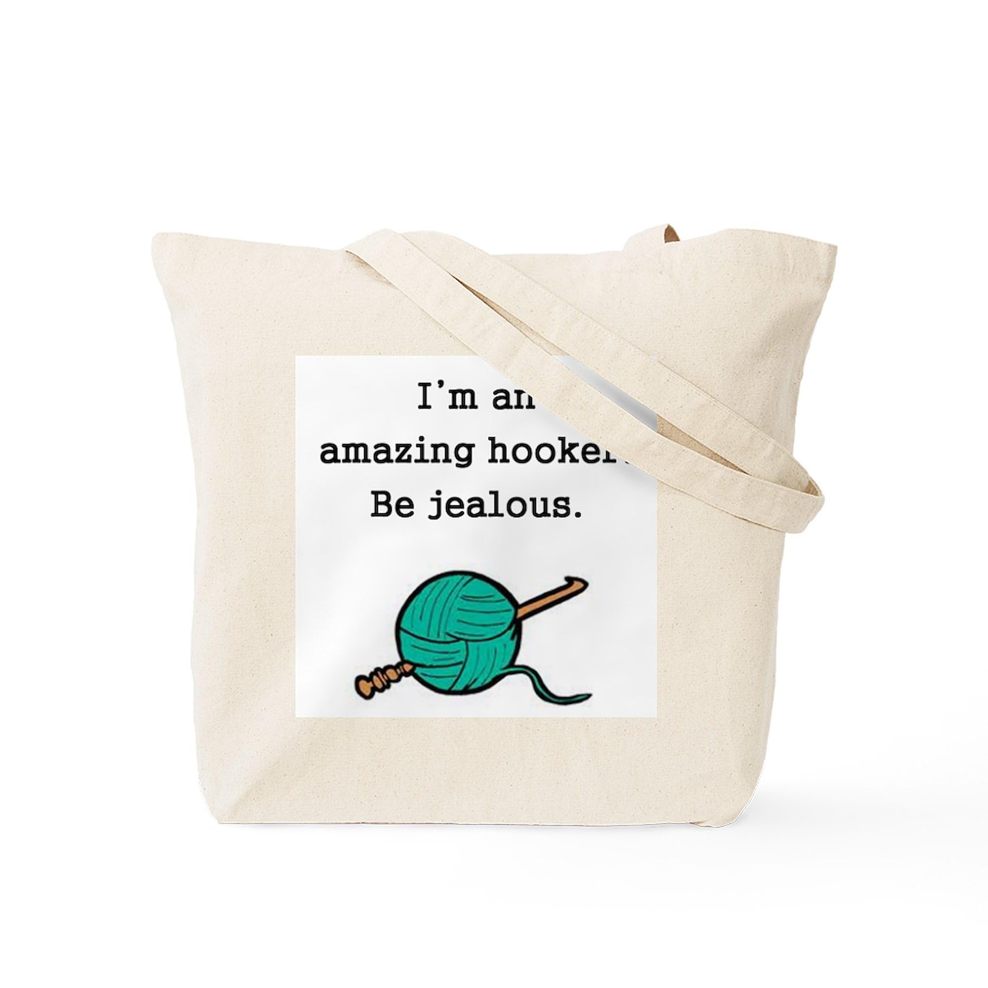 Amazing Hooker Tote Bag - Natural Canvas Reusable Shopping Bag for Women | Eco-Friendly Grocery Tote, Beach Bag & Everyday Carry | Funny Gift Idea