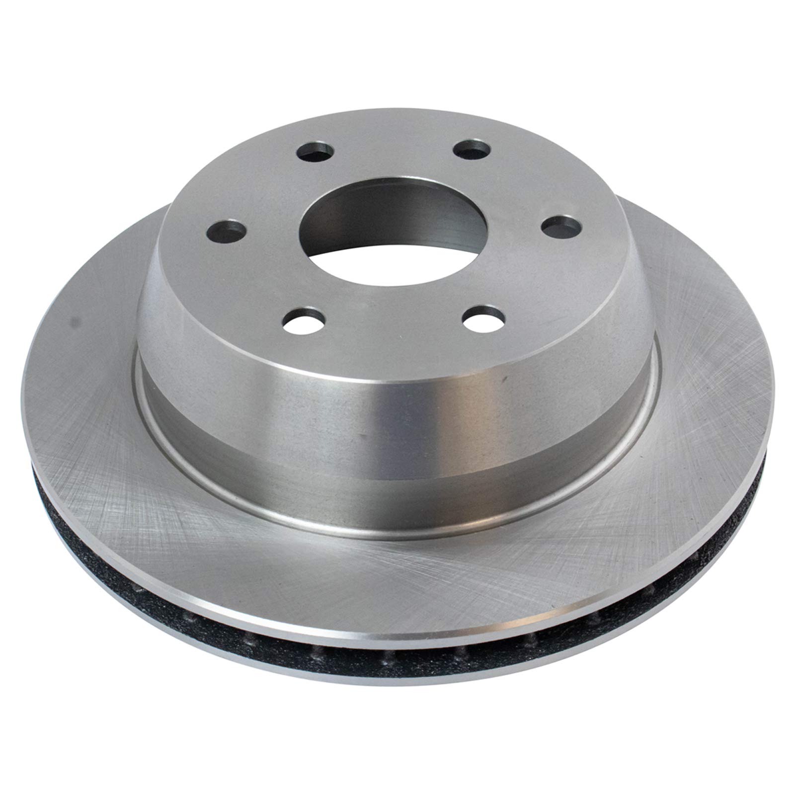 TRQ Rear Ceramic Brake Pads & Rotors Kit with Parking Shoes & Backing Plates for GM Silverado/Sierra 1500/2500/3500 Trucks - Perfect for Heavy-Duty Towing & Off-Road Driving