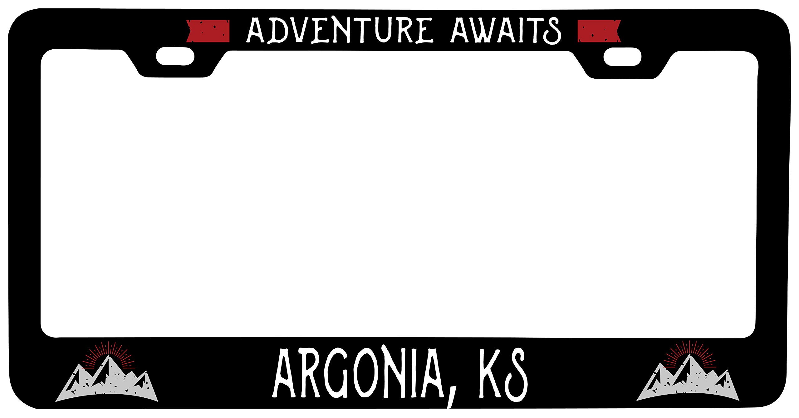 R and R Imports Argonia Kansas Vanity Metal License Plate Frame - Custom Car Accessory for Personalization & Style | Perfect for Cars, Trucks & Motorcycles