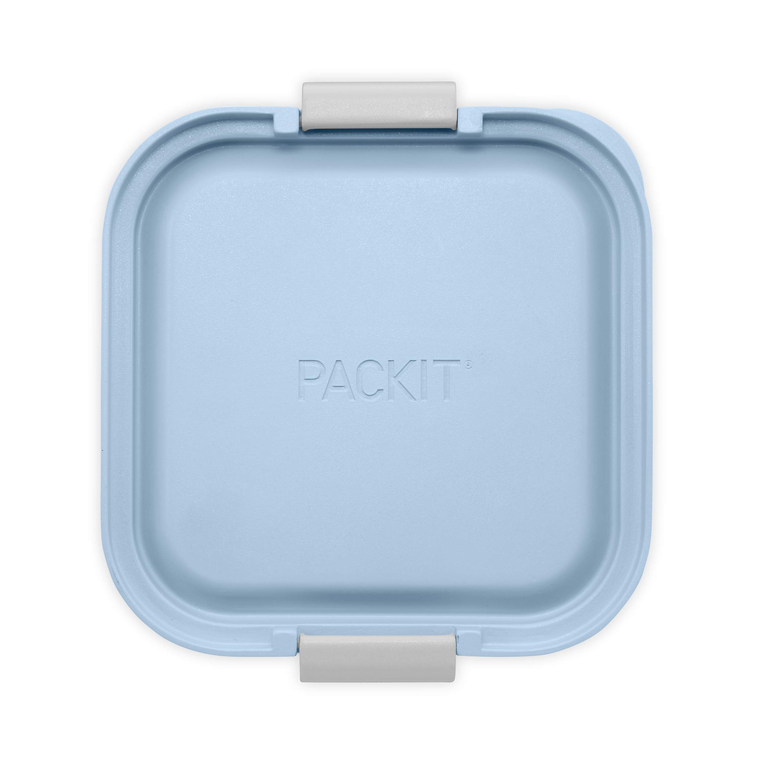 PackIt PKO-MS-ICY Mod Snack Bento Food Storage Container with Ice Packs - Leakproof Lunch Box for Kids & Adults, Perfect for School, Work, Picnics & Travel - Ice Blue