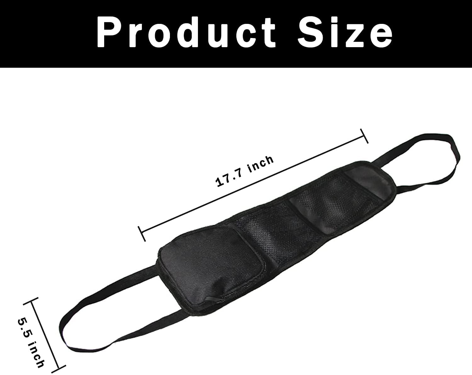 Car Seat Organizer with Multiple Pockets - Hanging Storage Bag for Auto Seat, Drink Holder & Mesh Phone Pocket - Perfect for Cars & Trucks (Black) - Ideal for Road Trips, Commuting & Family Travel