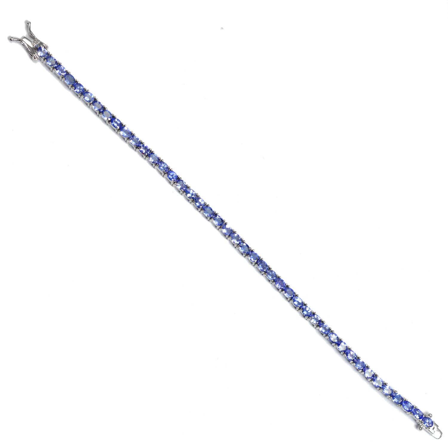 4X3 MM Oval Cut Natural Blue Tanzanite Gemstone 925 Sterling Silver Tennis Bracelet - December Birthstone Jewelry for Women - Elegant Wedding, Birthday Gift for Wife - Perfect for Anniversaries, Parties & Special Occasions