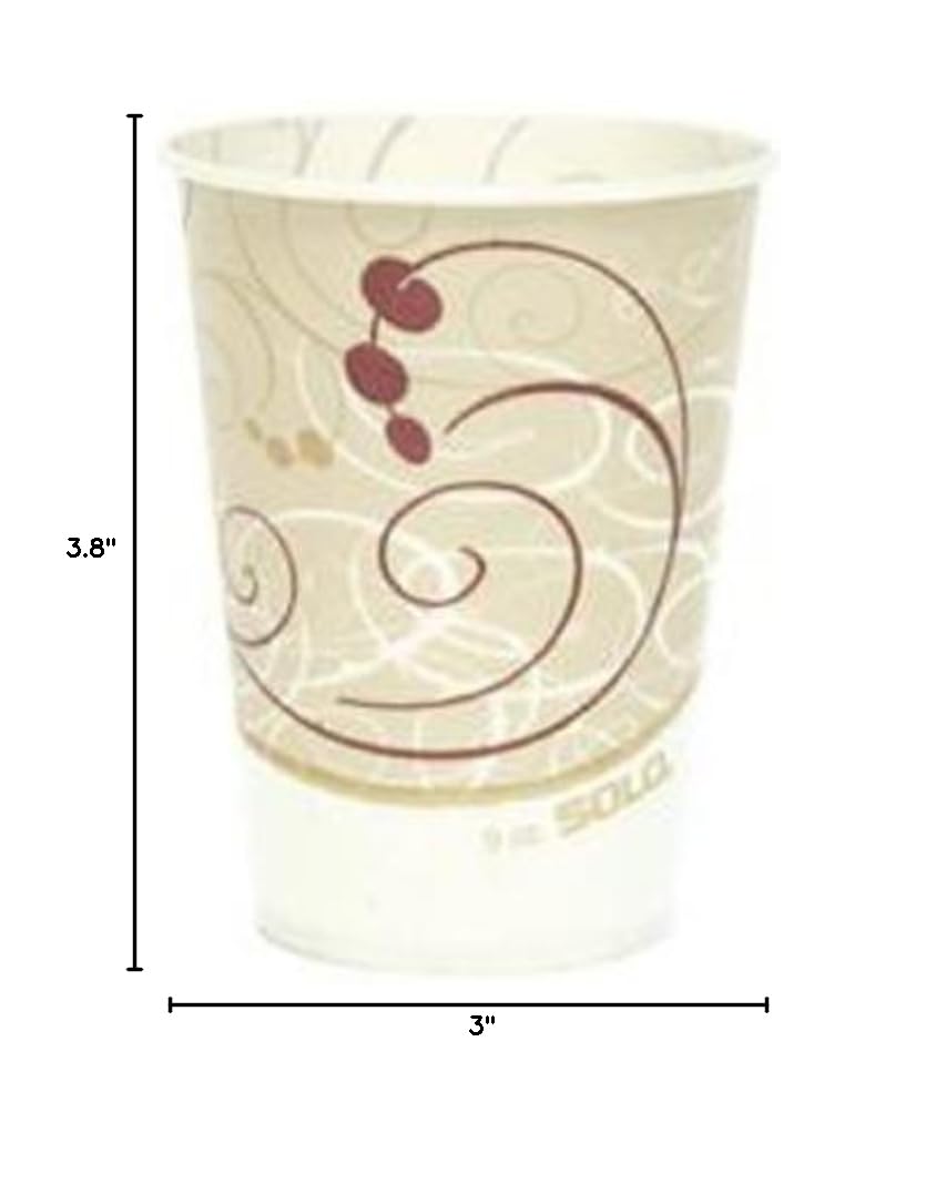 Eco-Friendly Waxed Paper Cold Cups - 12 oz Disposable Cups for Iced Coffee, Smoothies & Cold Drinks - Perfect for Parties, Picnics & Takeout