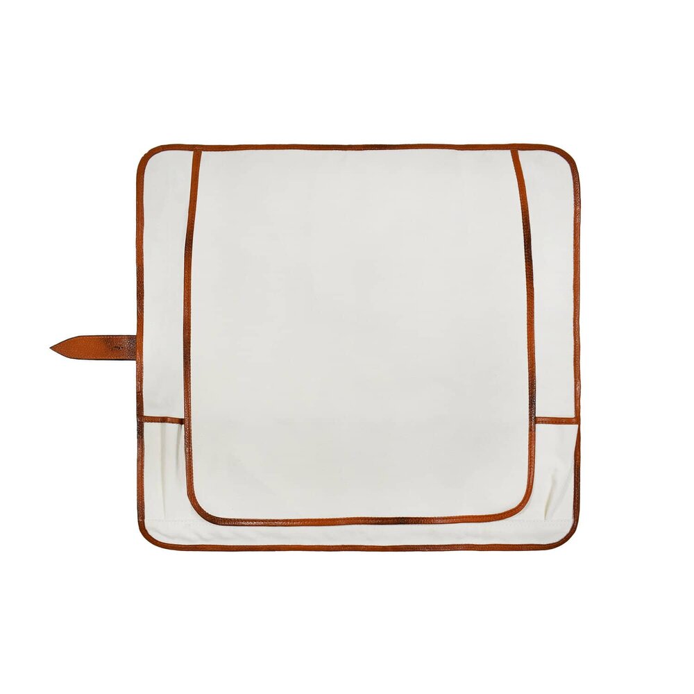 BOLB122 8-Pocket Brown Leather Knife Roll Bag with Buckle - Perfect for Chefs, Butchers & Outdoor Enthusiasts - Durable & Stylish Knife Storage for Kitchen, Hunting & Camping