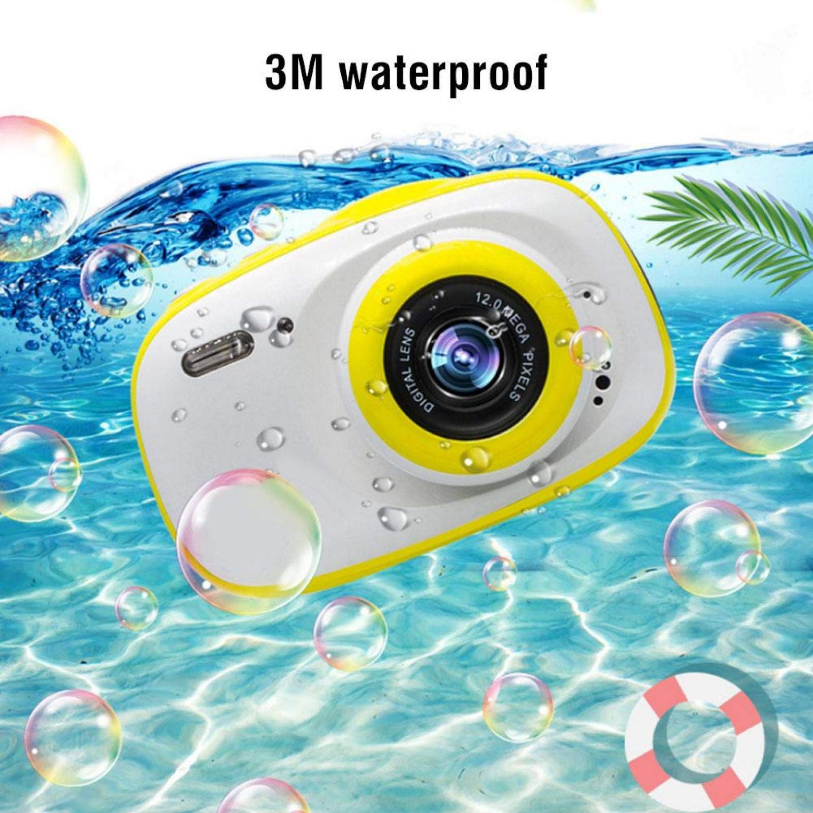 BTER 2.4 Inch HD Mini Digital Camera for Kids - Portable Children's Camera with Video Recording, Time Delay & Continuous Shooting (Yellow) | Perfect for Birthday Gifts, Travel Adventures & Creative Photography