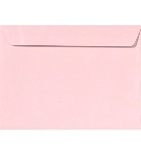 LUXPaper 9 x 12 Booklet Envelopes - Candy Pink, 80lb Text Weight, Pack of 500 | Perfect for Wedding Invitations, Business Mailers, and Greeting Cards