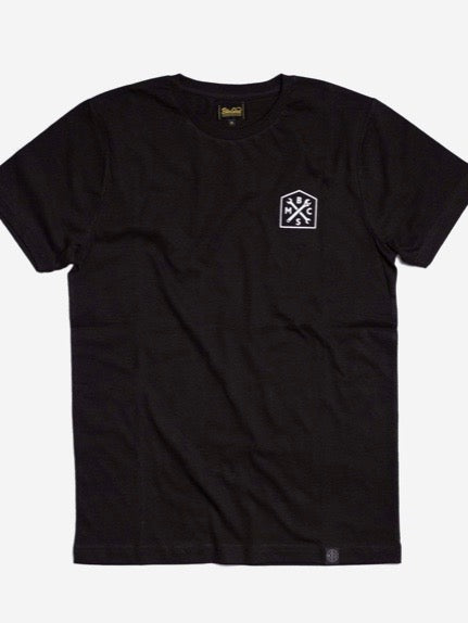 Vintage Bike Shed Roundel Graphic T-Shirt - Black Cotton Tee for Cycling Enthusiasts | Perfect for Casual Wear, Biking Events & Motorcycle Rides