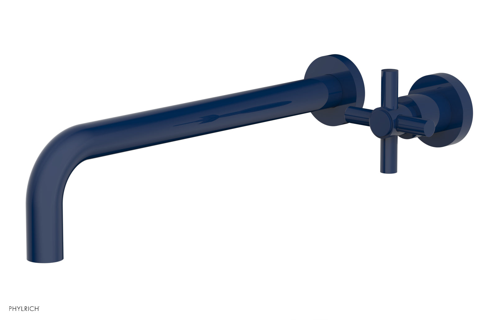 D131-17 Single Handle Wall Mounted Lavatory Faucet Set - Classic Cross Handle Design for Bathroom Sink - Perfect for Modern Homes, Hotels & Restrooms