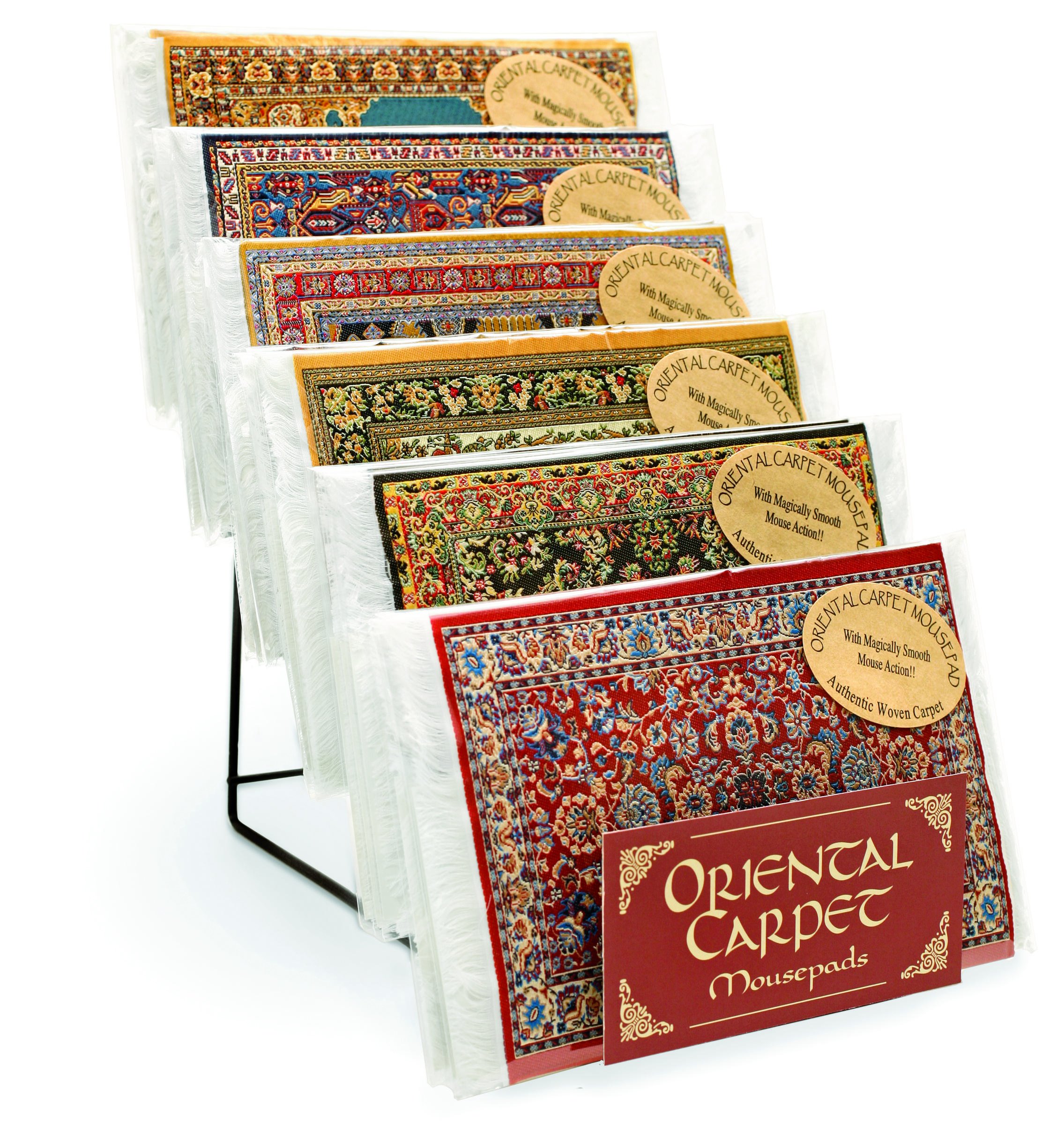 Premium Oriental Carpet Woven Fabric Mouse Pad - Ergonomic Hereke Design Computer Mousepad for Office & Gaming - Home & Workspace Essential