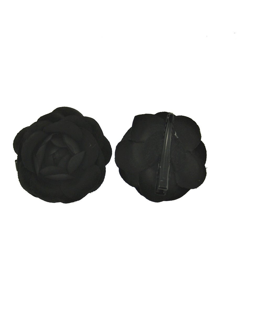Zac's Alter Ego Rose Flower Hair Clips - 2 Pack Elegant Artificial Rose Hairpins for Women, Bridal Accessories, Wedding Hairstyles, Prom and Special Occasions
